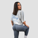 Oversized t-shirt - Results matter more than promises - Dark Gray