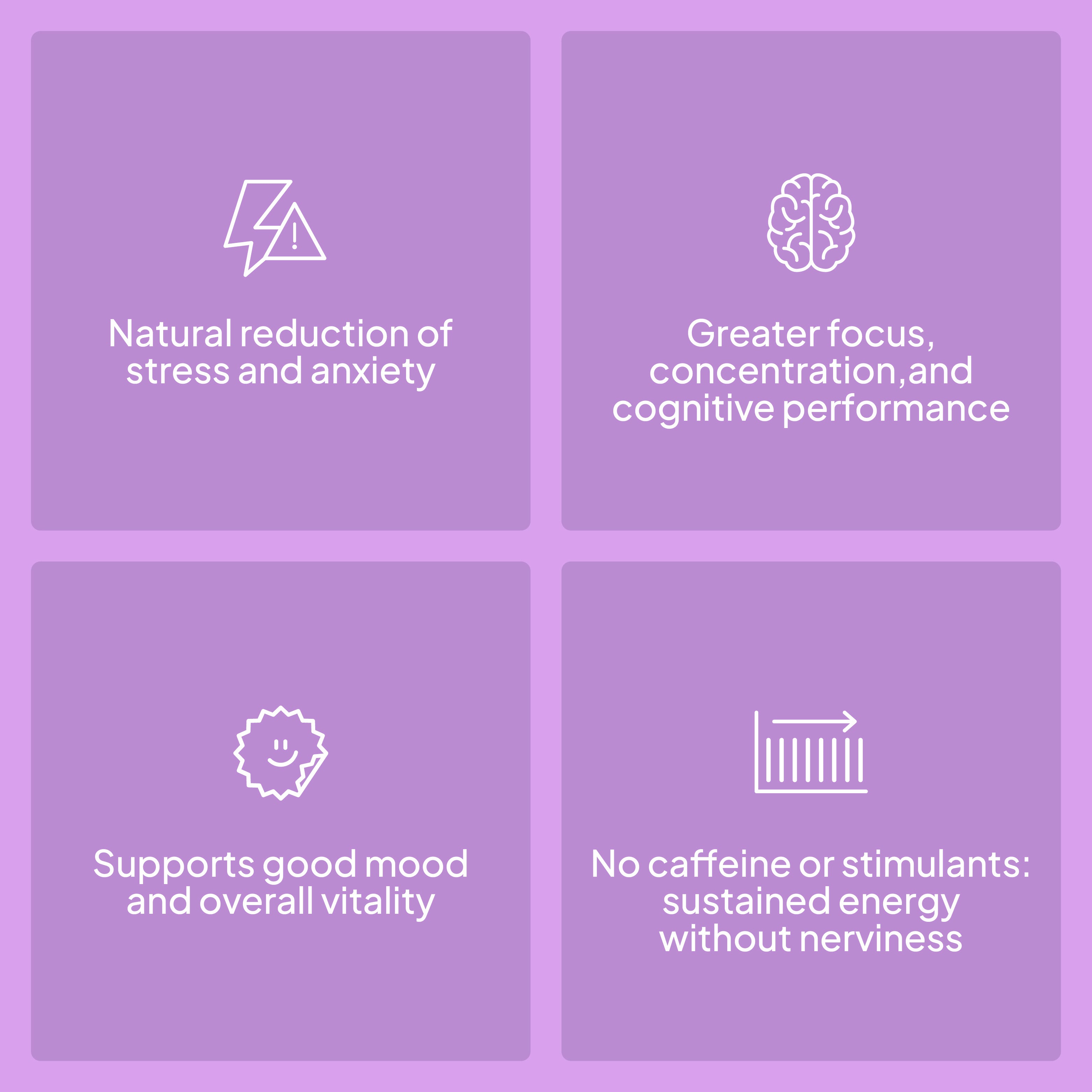 Ashwagandha KSM-66 + Magnésium, L-Théanine et Rhodiola - 60 gélules