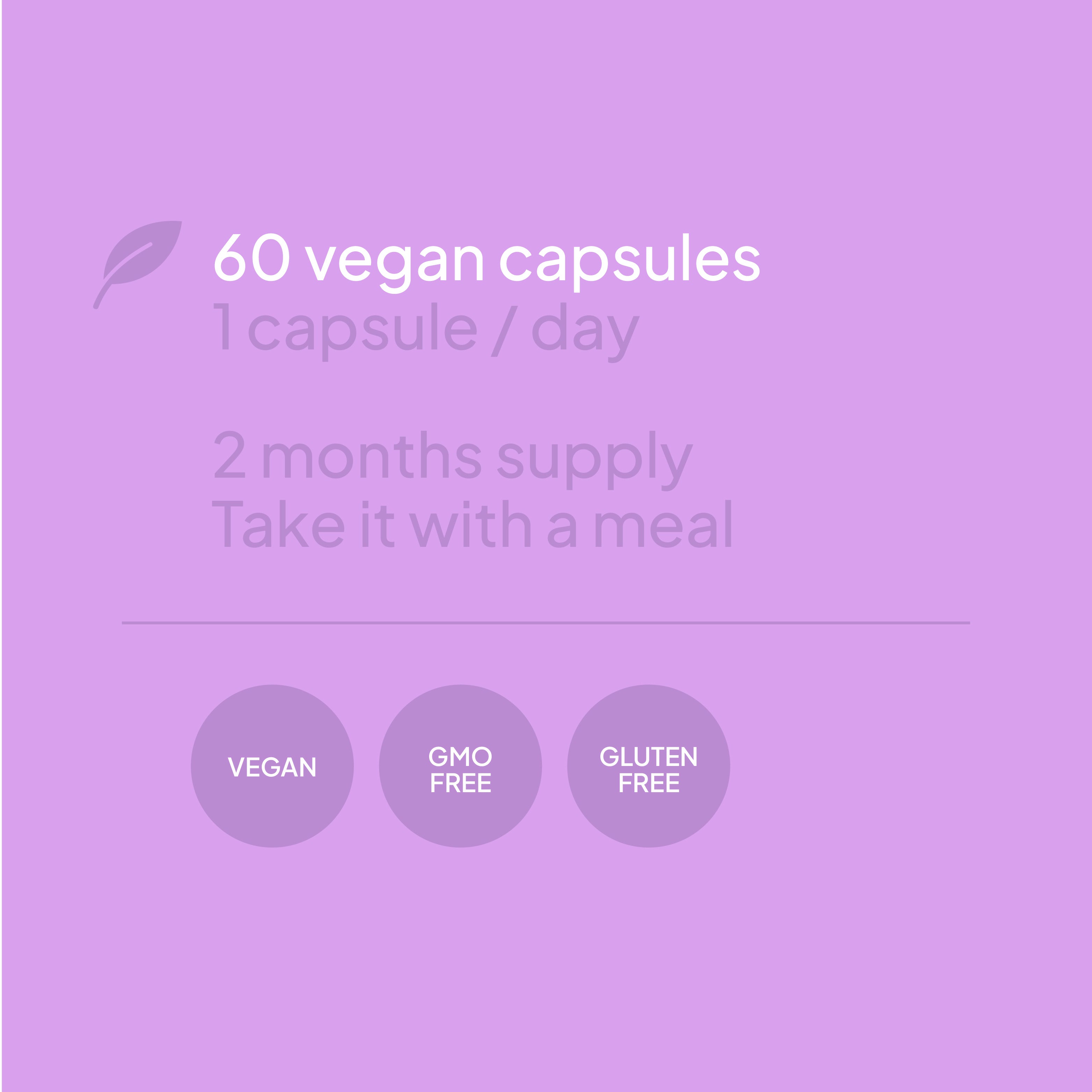 Ashwagandha KSM-66 + Magnésium, L-Théanine et Rhodiola - 60 gélules