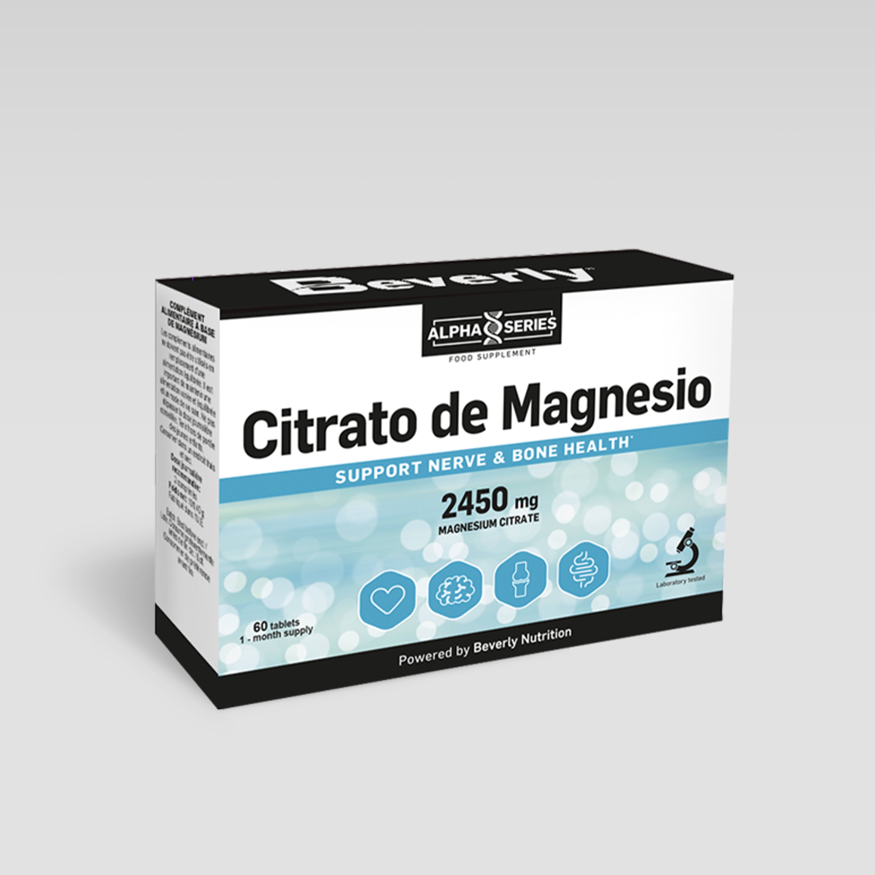 Citrate de magnésium - 60 comprimés - 30 portions