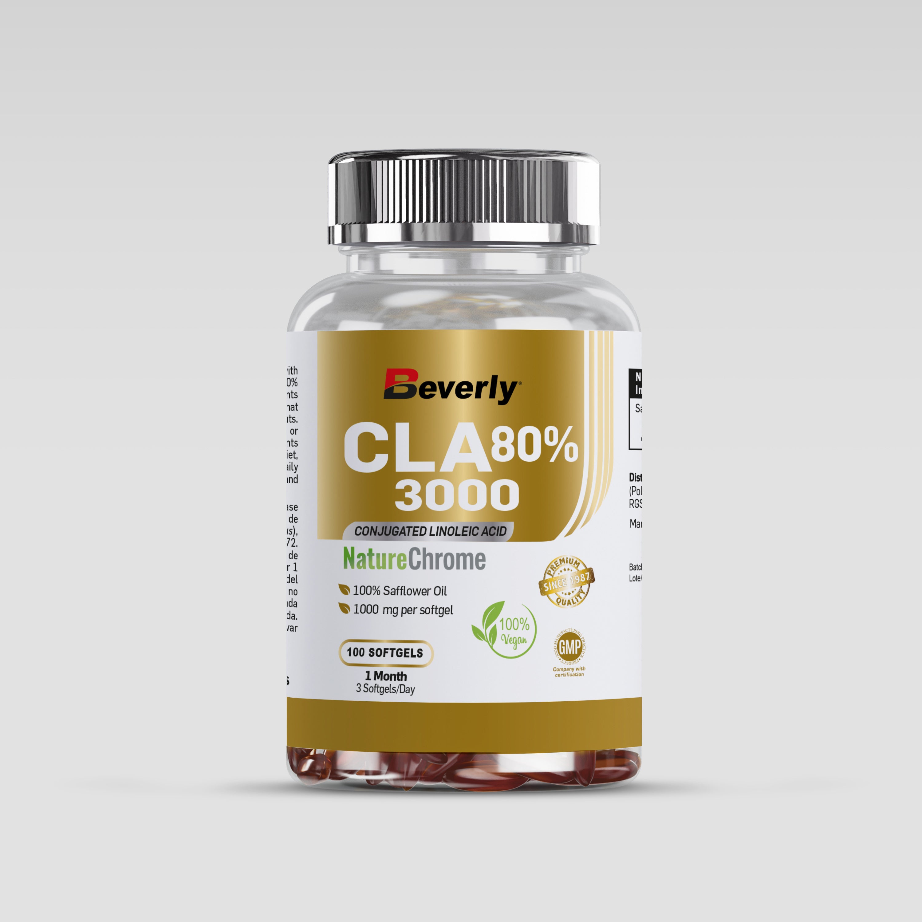 CLA - Acide linoléique - 100 gélules - 33 portions