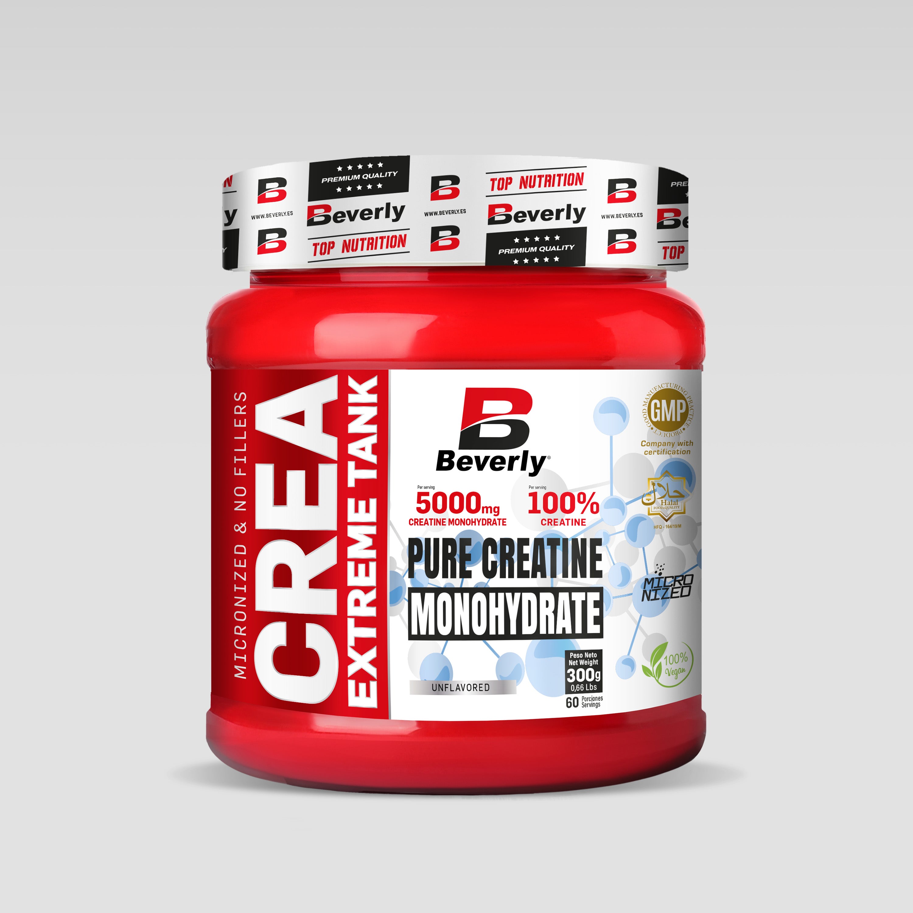 Créatine monohydrate - 300 g - Sans saveur