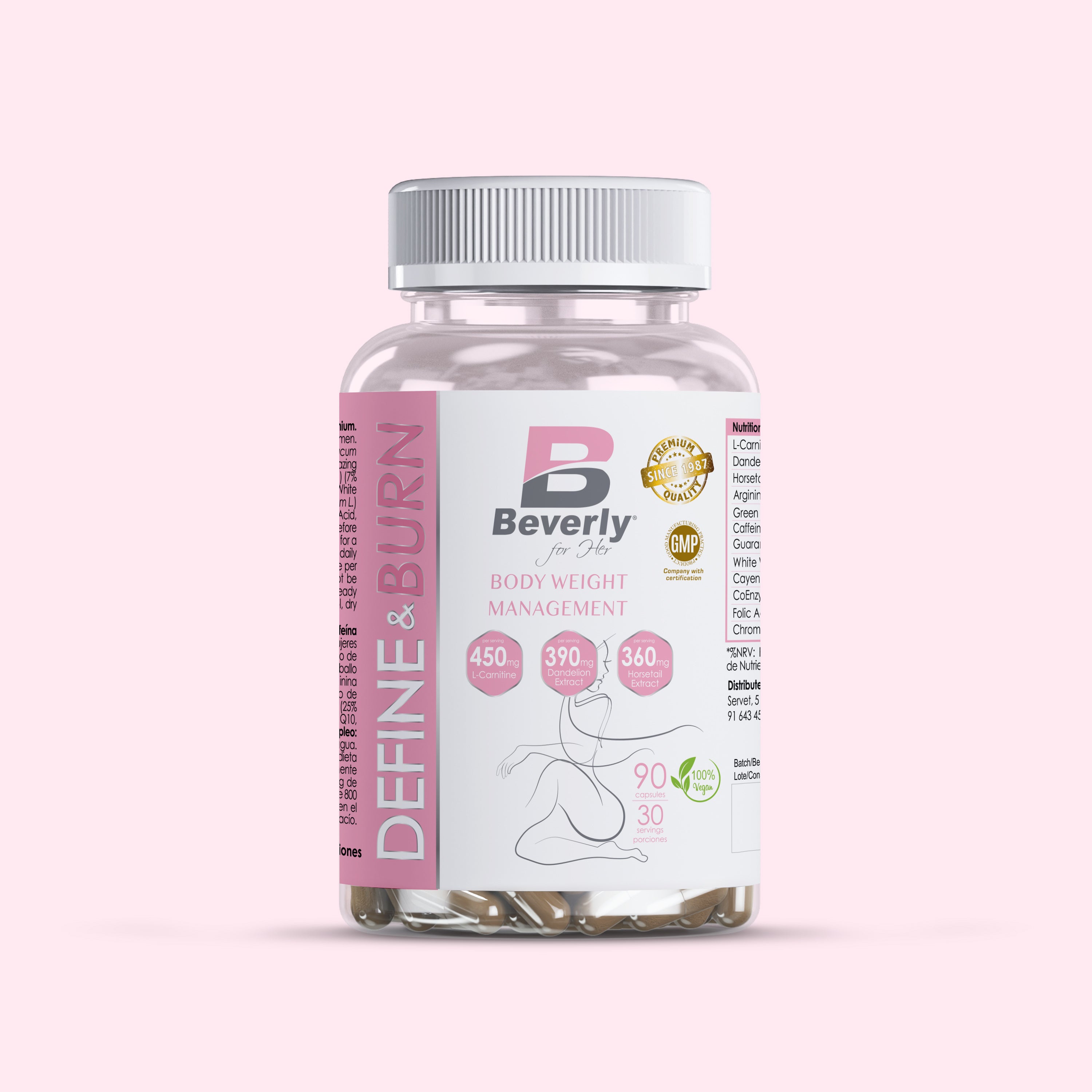 Définissez et brûlez pour elle - 90 capsules - 30 services