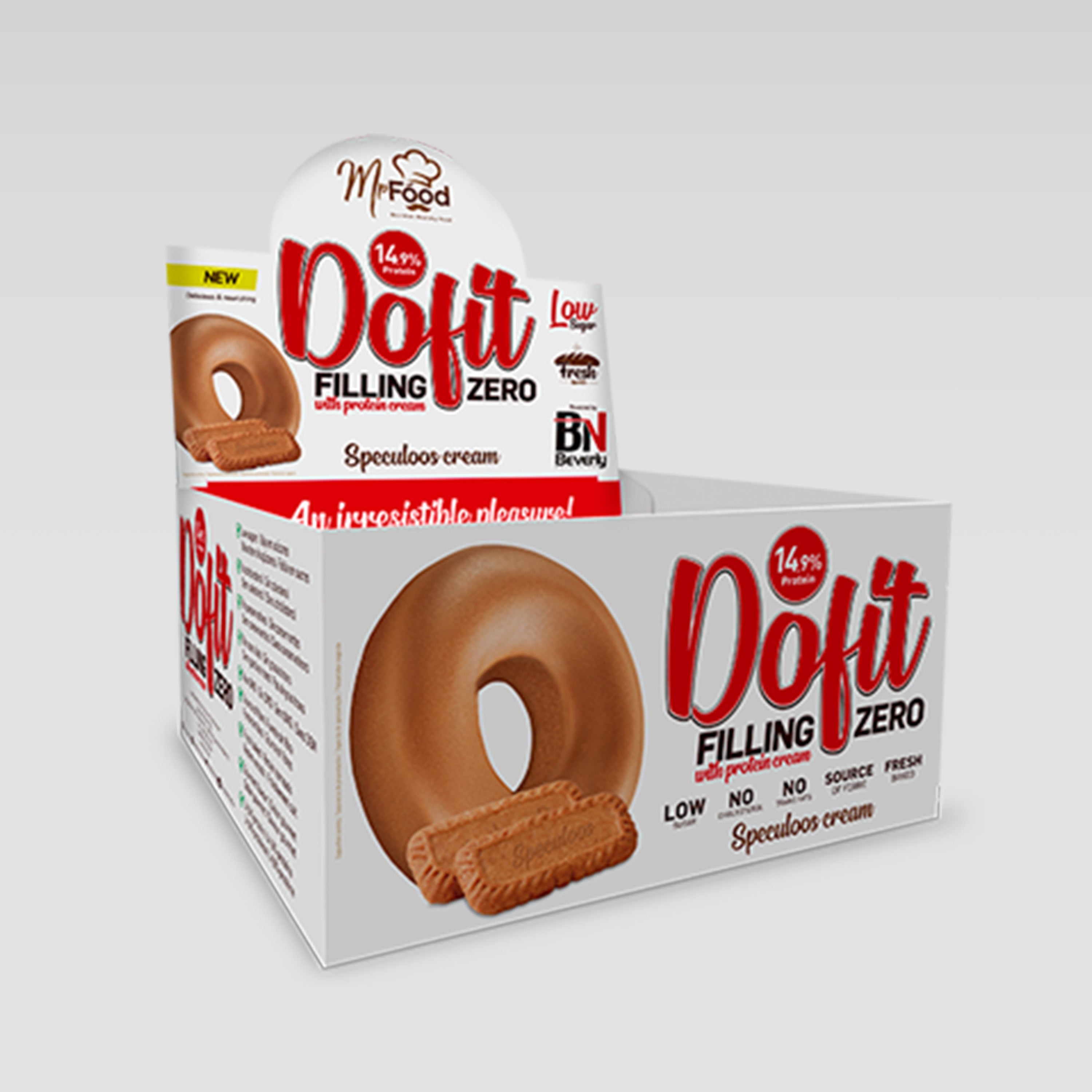 Dofit - Donut protéiné - 12 unités - Spéculoos
