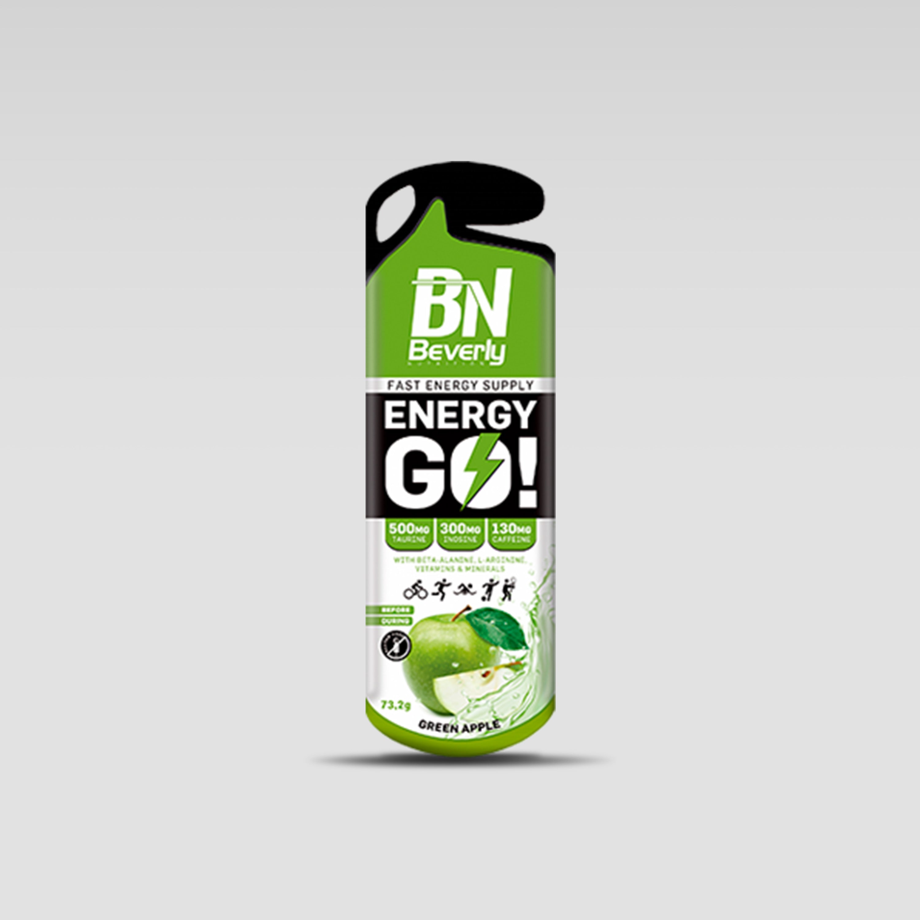 Gel énergétique Energy Go - 12 bâtonnets de gel - 73,2 g - Pomme