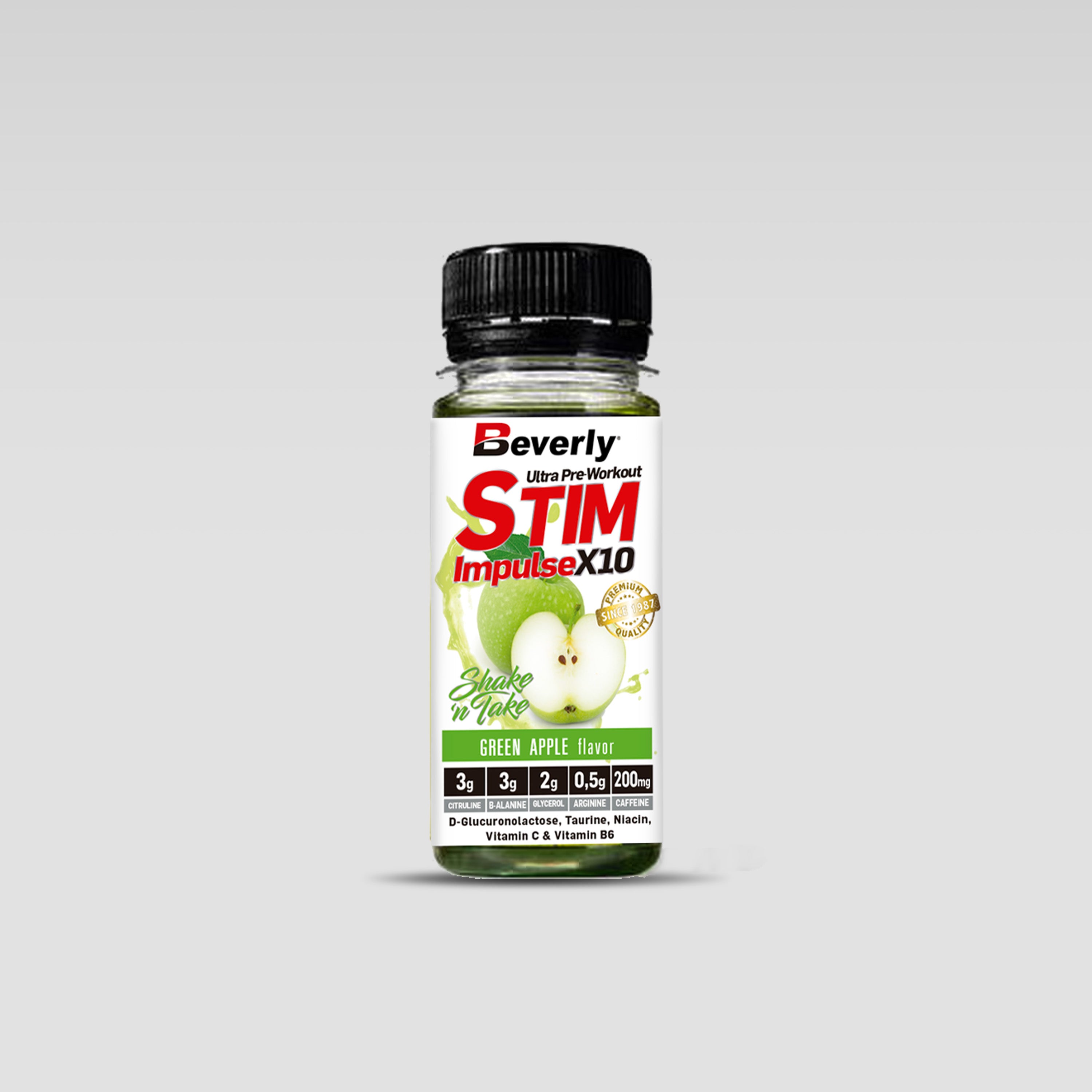 Pré-entraînement STIM Impulse - 10 ampoules - 60 ml - Pomme
