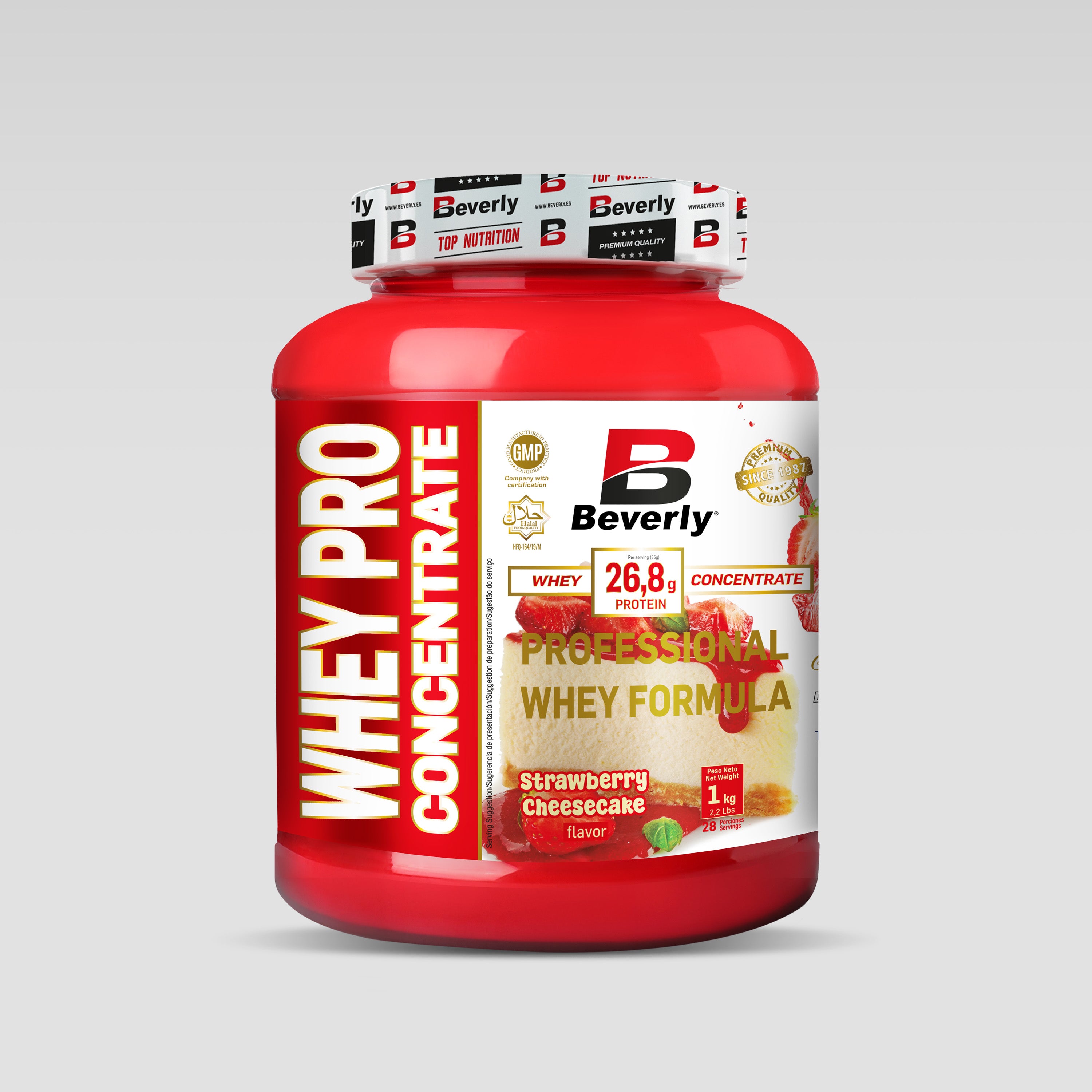 Whey Pro Concentrate - 1 Kg - Strawberry Cheesecake
