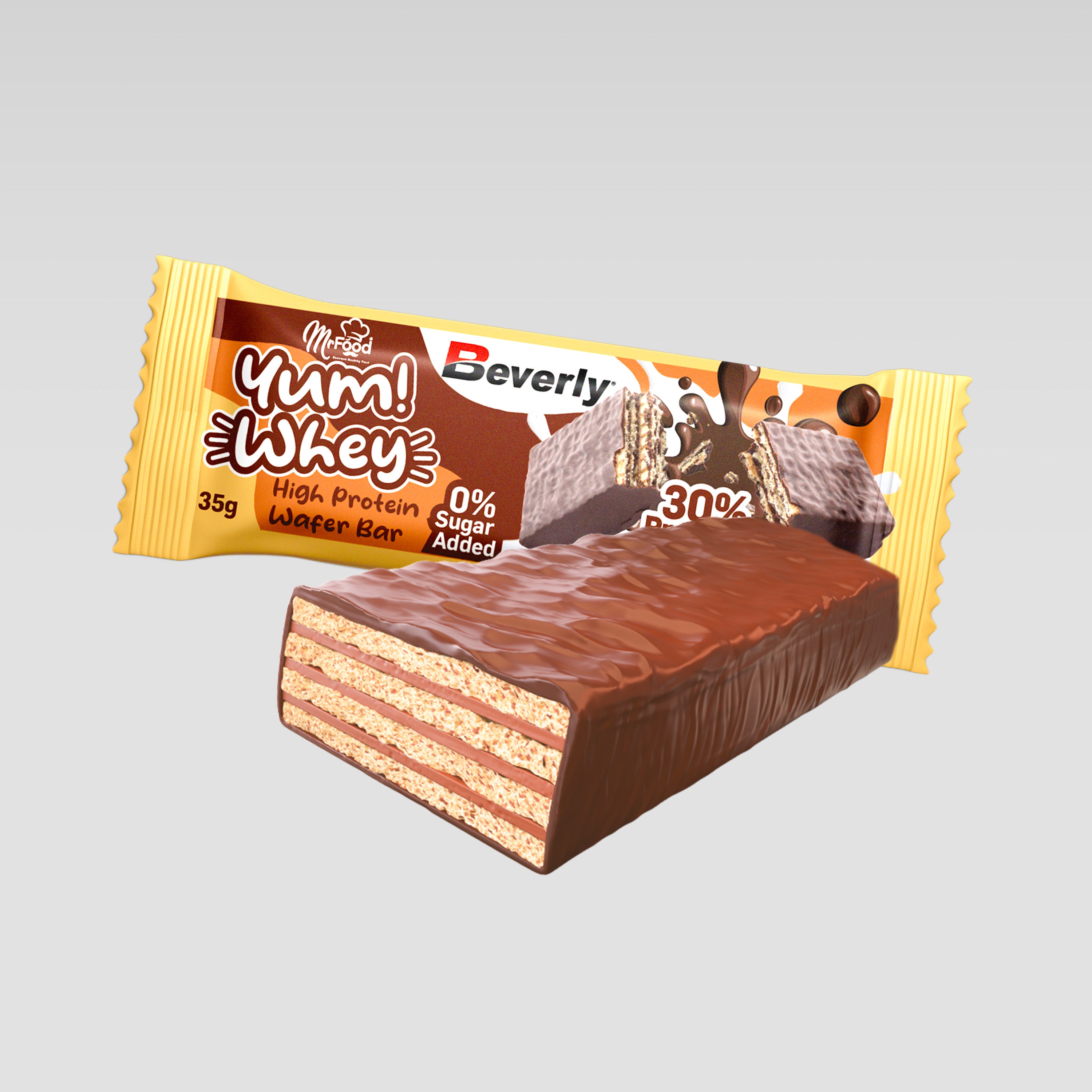 Yum Whey Waffer Bar - 24 Unités