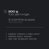 Créatine monohydrate Creapure® - 300 g - Sans saveur