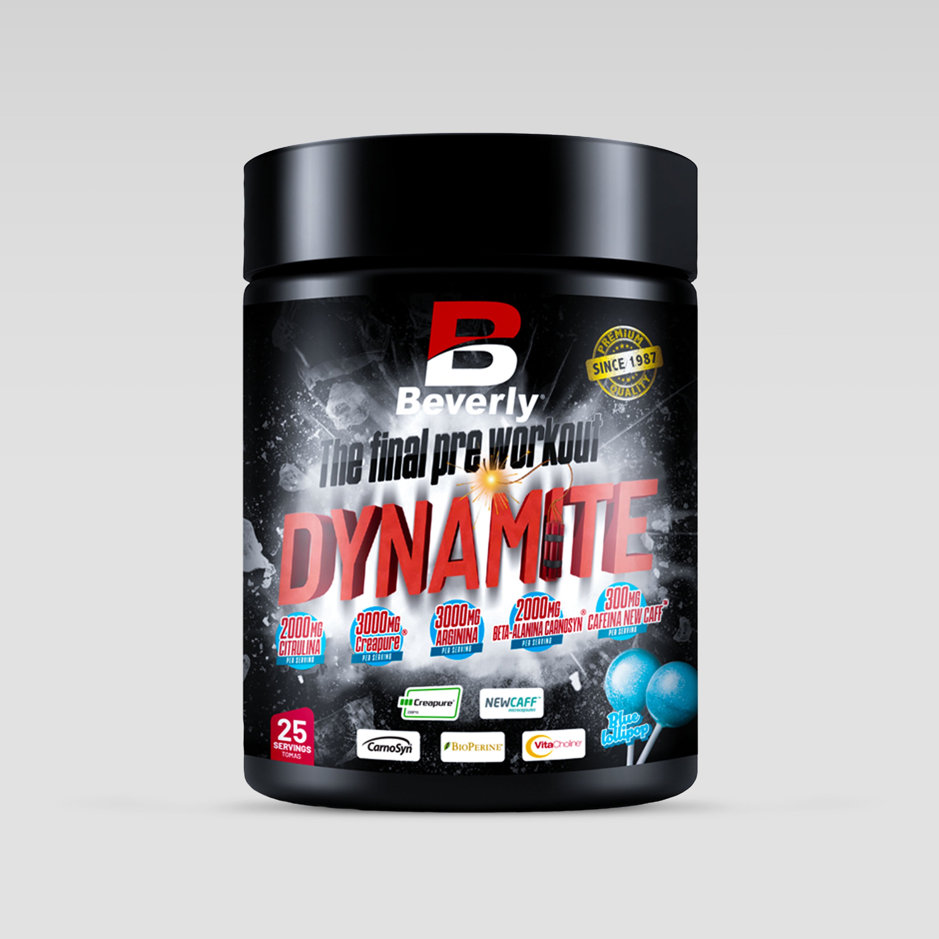 Dynamite Pre Workout - 375 g - 25 portions - Sucette bleue