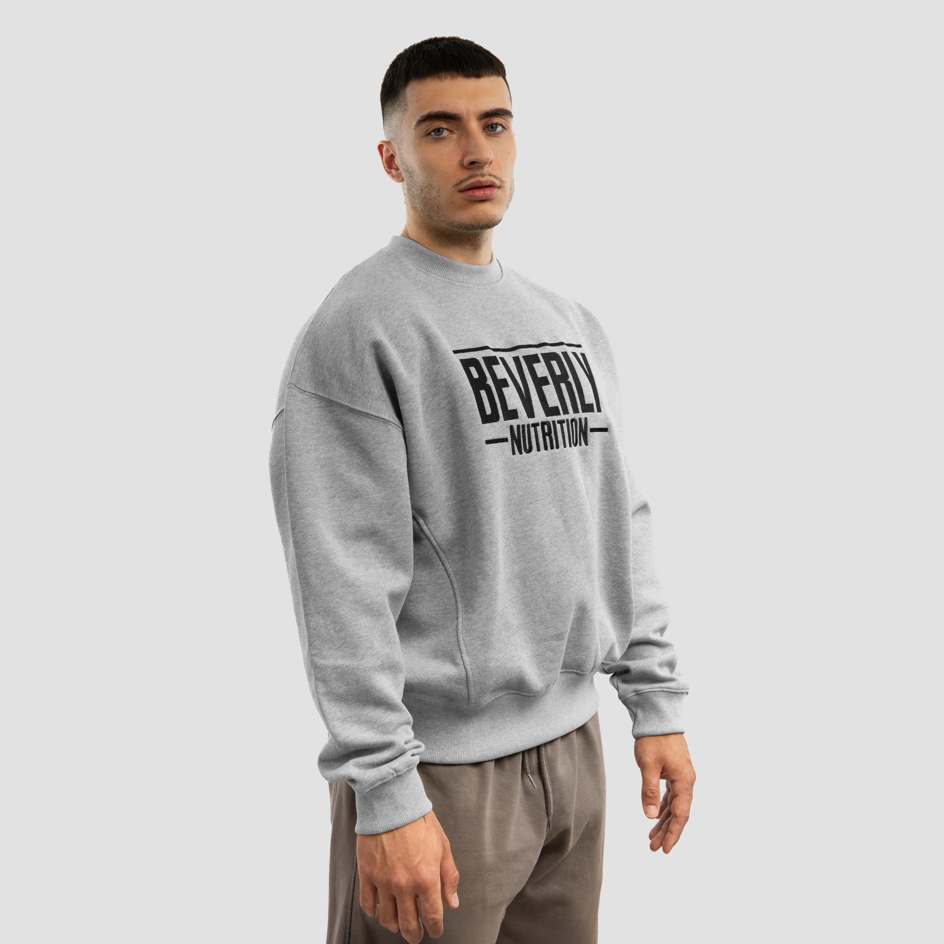 Sweat-shirt BEVERLY - Allez-y fort ou rentrez chez vous - Gris