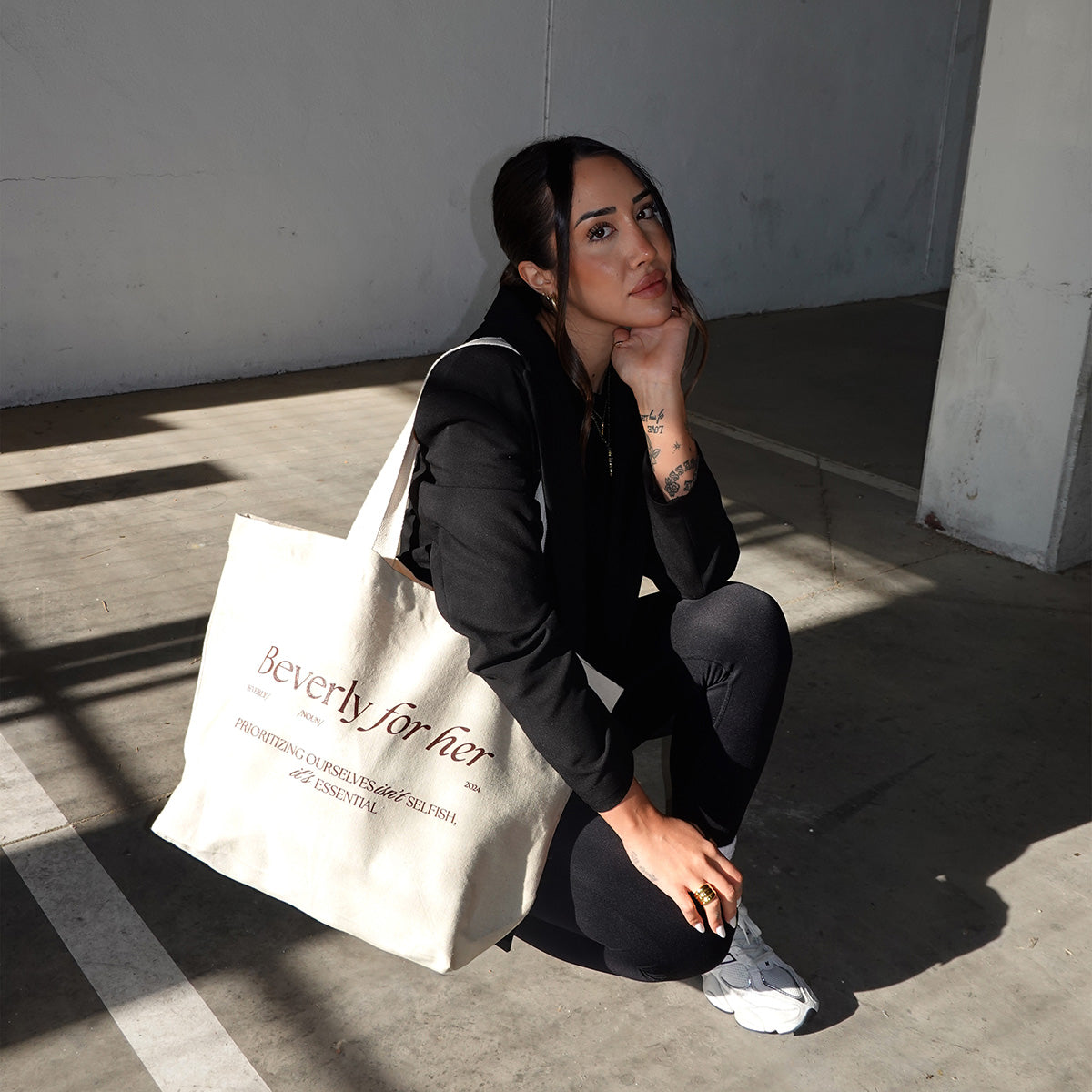 Tote Bag Beverly For Her - Beige