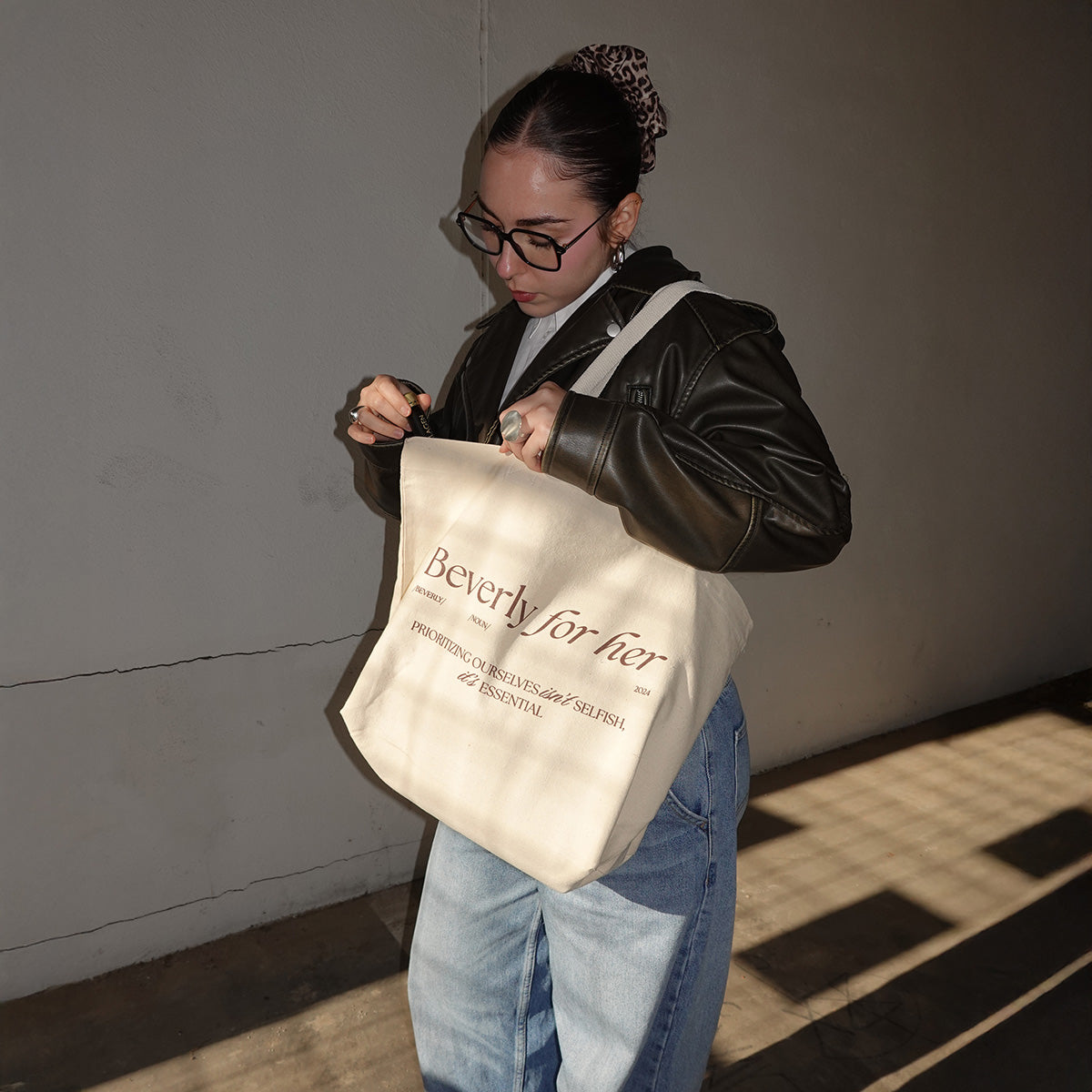 Tote Bag Beverly For Her - Beige