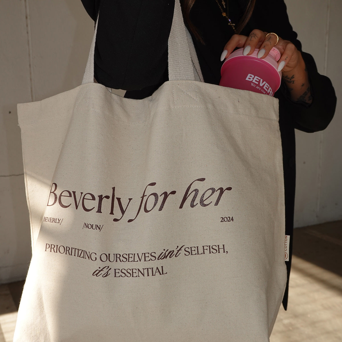 Tote Bag Beverly For Her - Beige