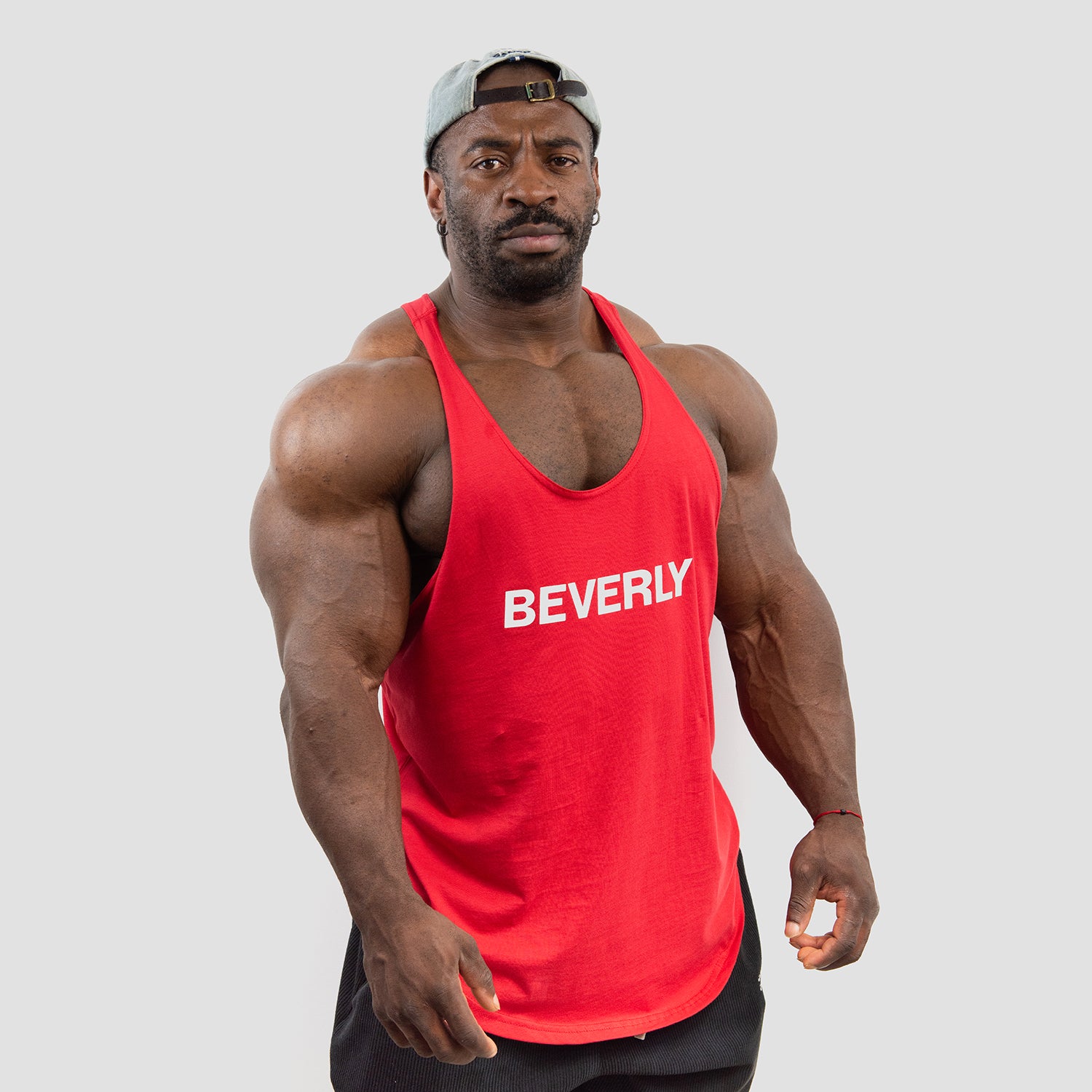 Débardeur basique avec logo BEVERLY - Rouge