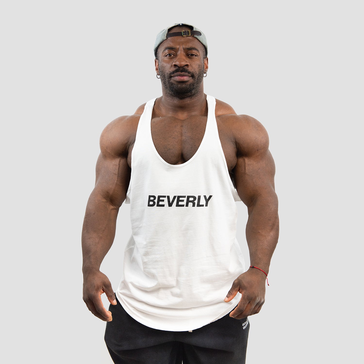 Débardeur basique avec logo BEVERLY - Blanc