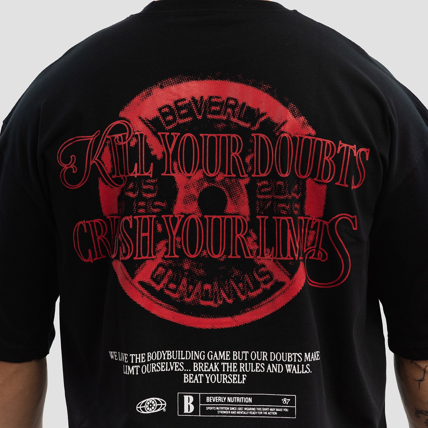 T-shirt BEVERLY - Dépassez vos limites - Noir