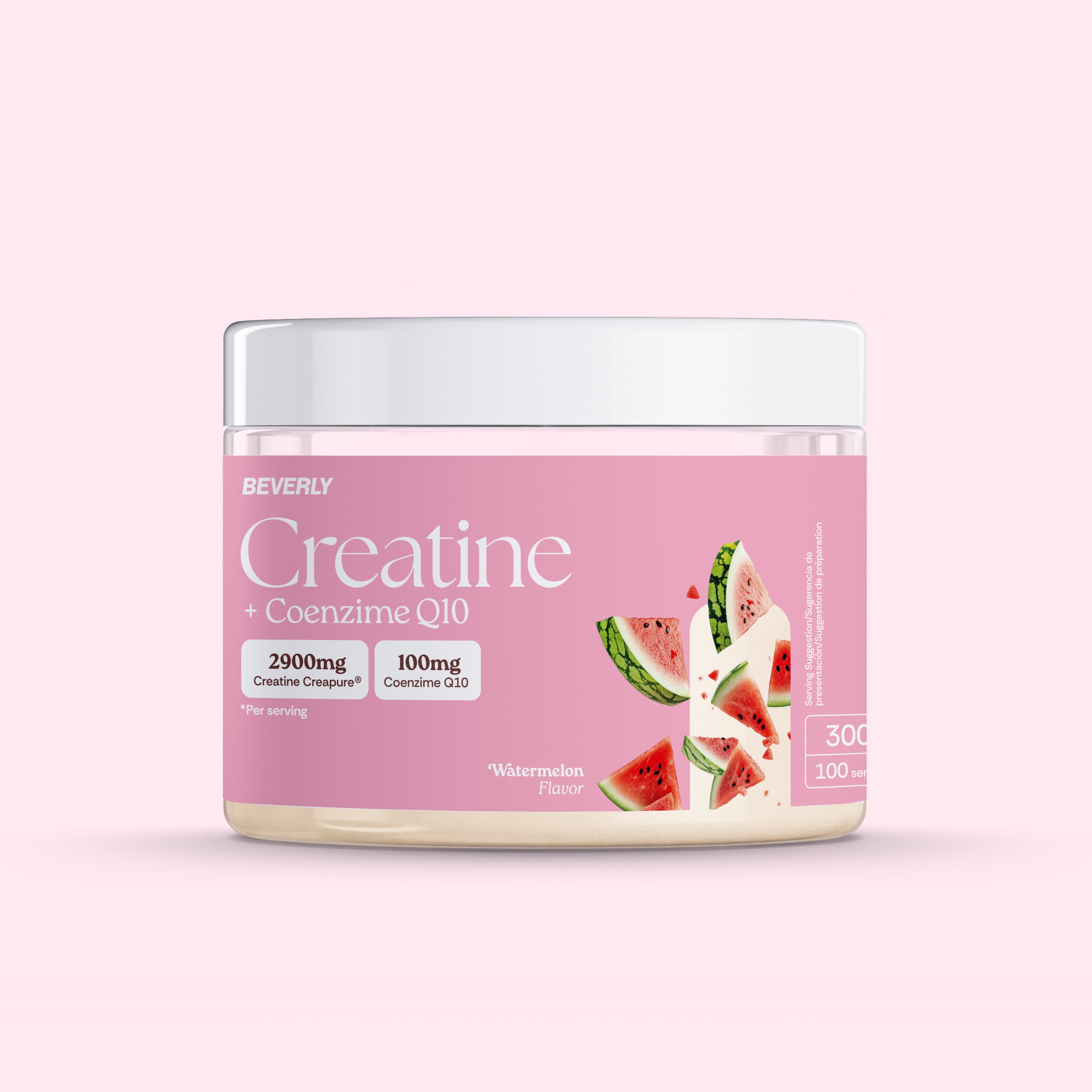 Créatine monohydrate Creapure® + Coenzyme Q10 - 300 g - Pastèque