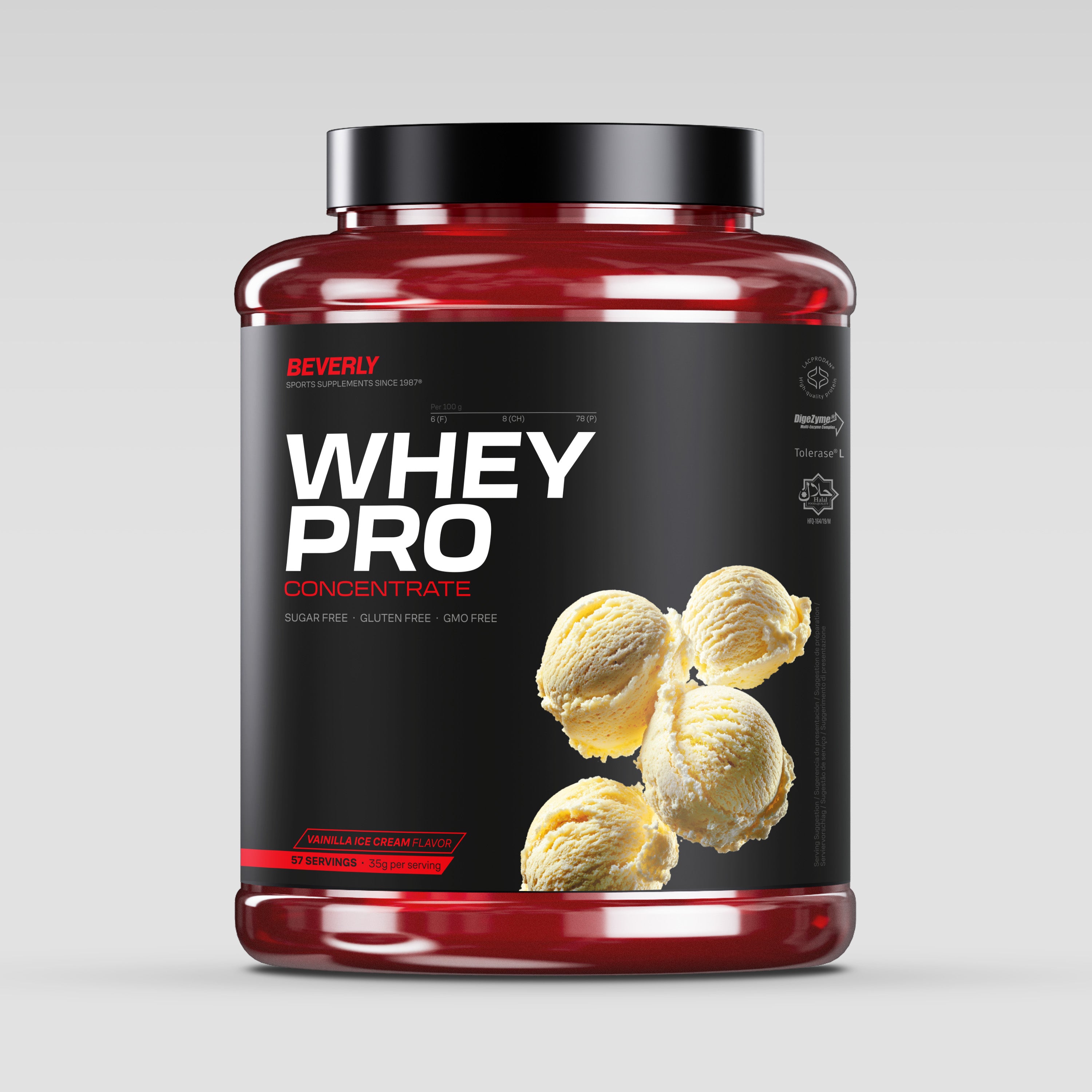 Whey Pro Concentrate - 2 Kg - Vanilla Ice Cream