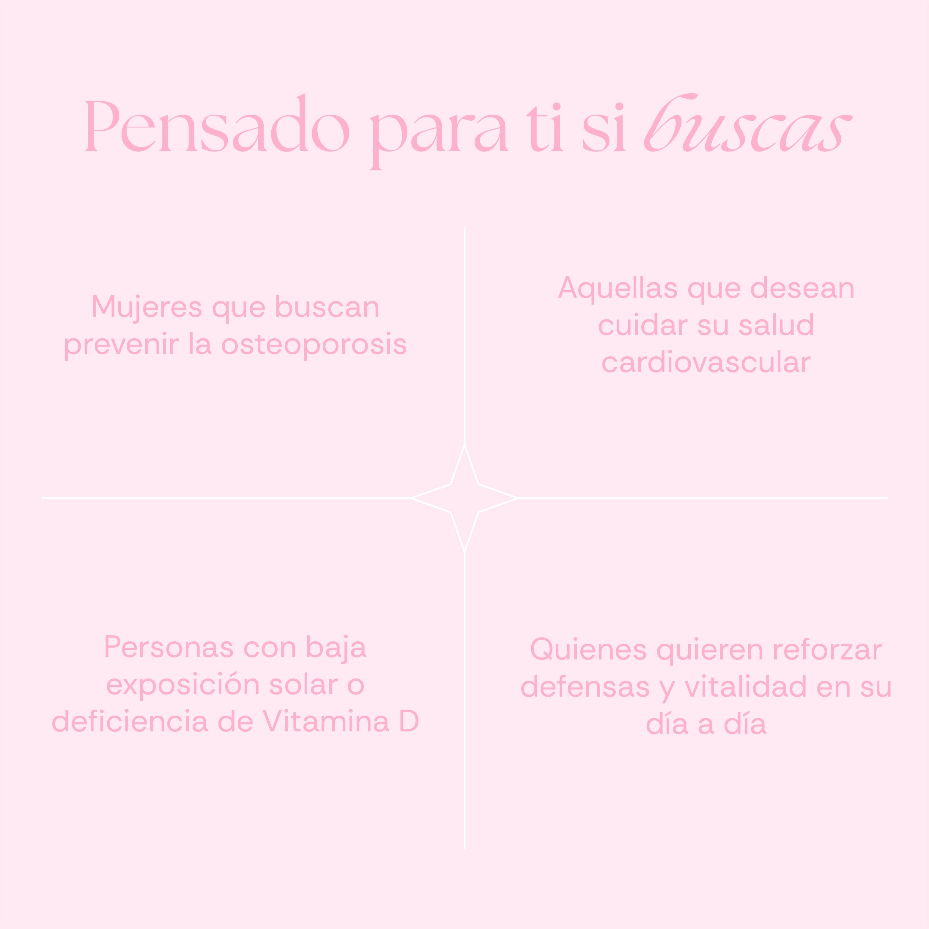 Vitamin D3 + K2 For Her - 60 Caps - 60 Servicios