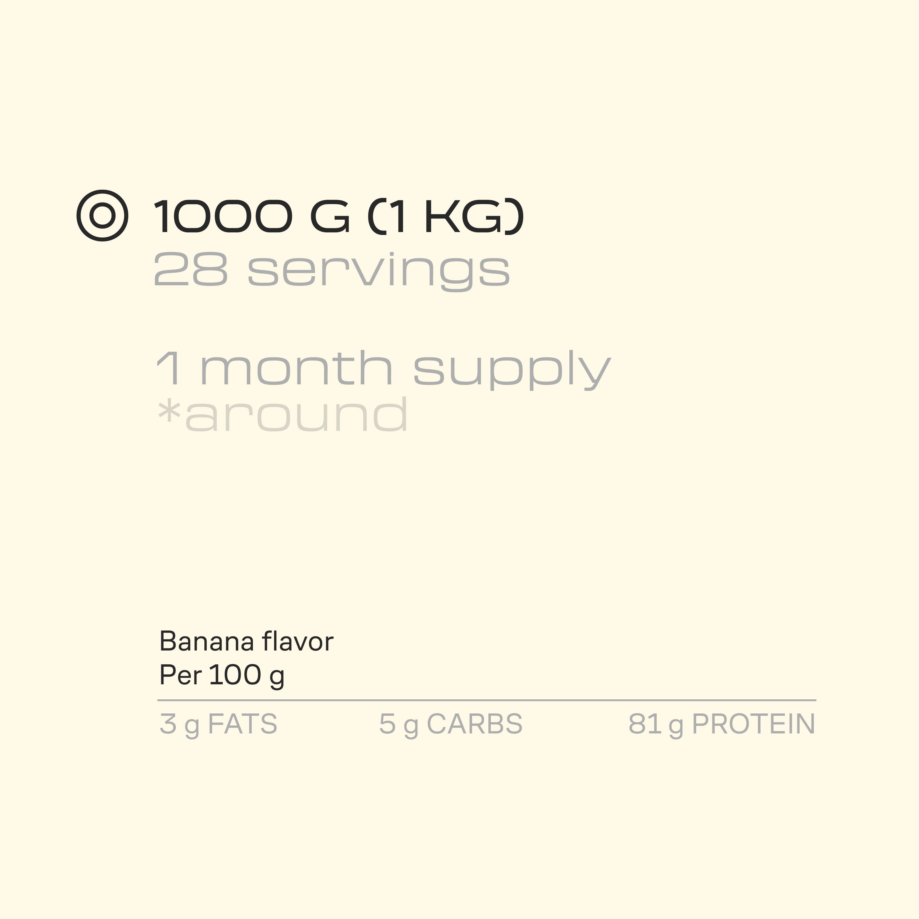 Hydro Protein - 1 Kg - Banana