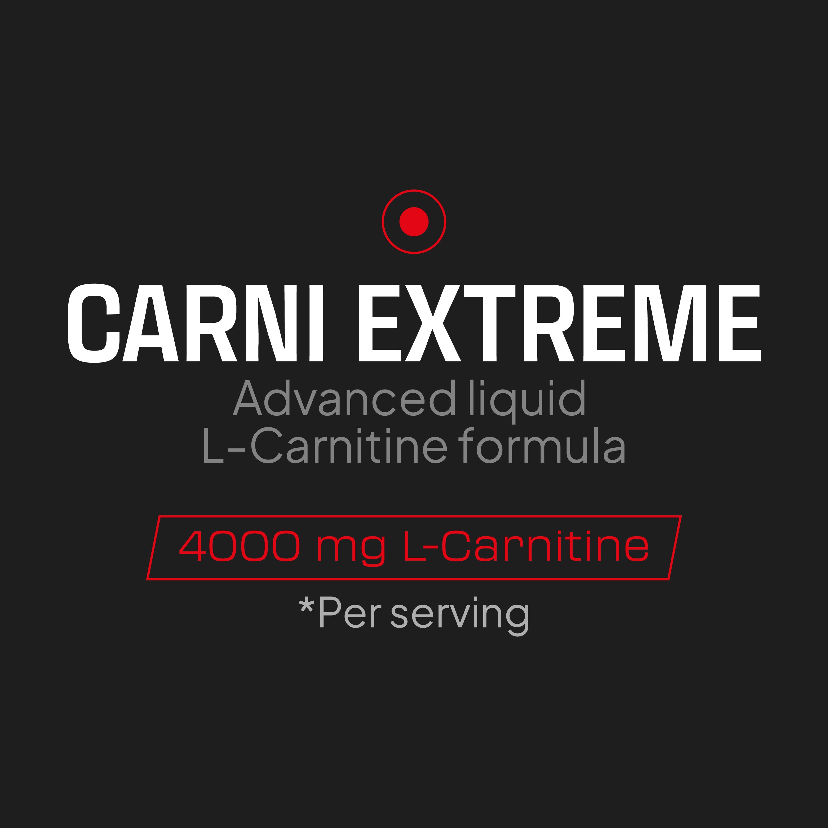 Carni Xtreme 4000 - Liquid Carnitine Carnipure® - 20 vials - Red fruits