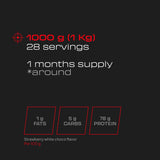 Casein Professional - 1 Kg - Strawberry White Choco