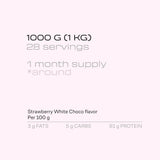 Hydro Protein - 1 Kg - Strawberry White Choco