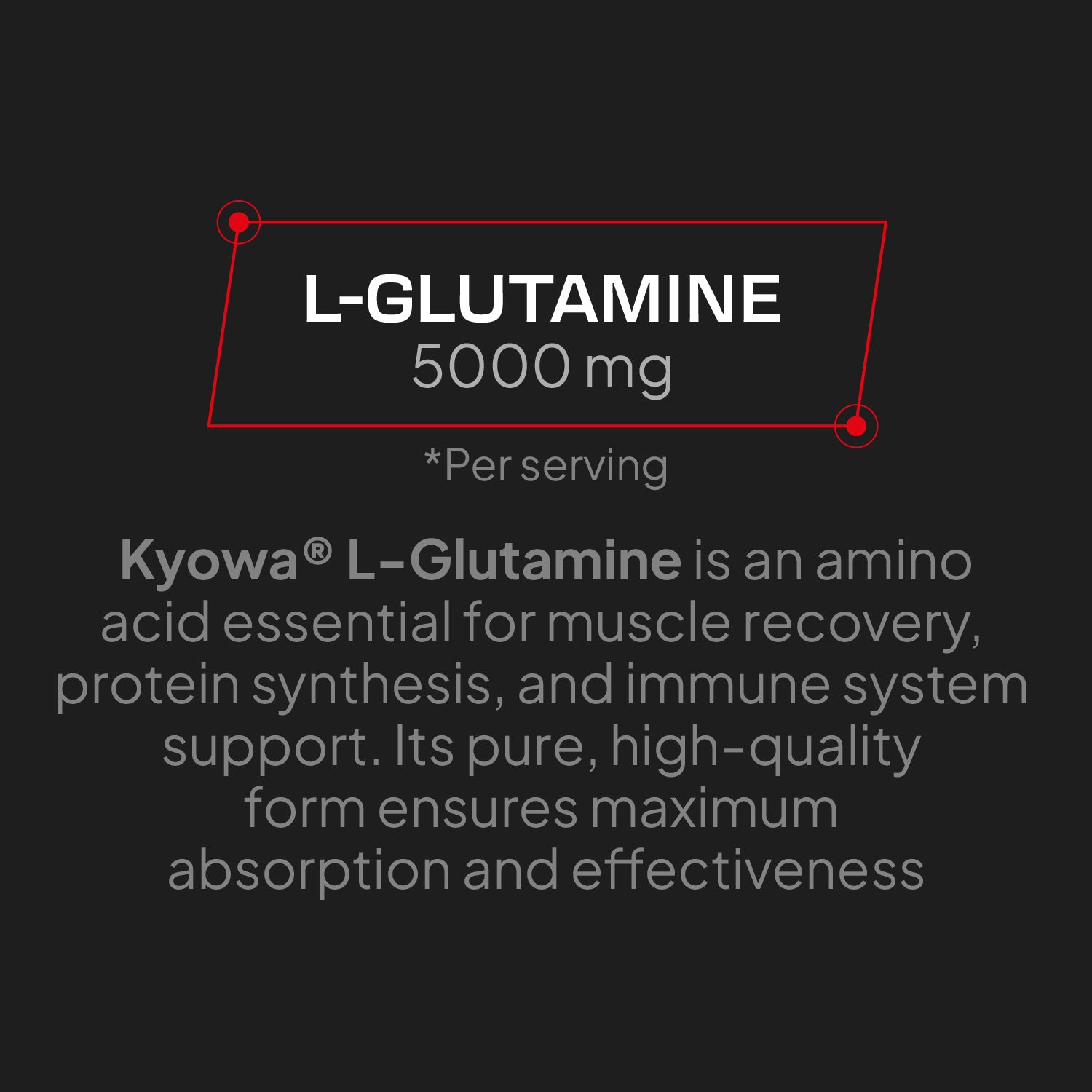 L-Glutamina Kyowa® - 300 g - Unflavored