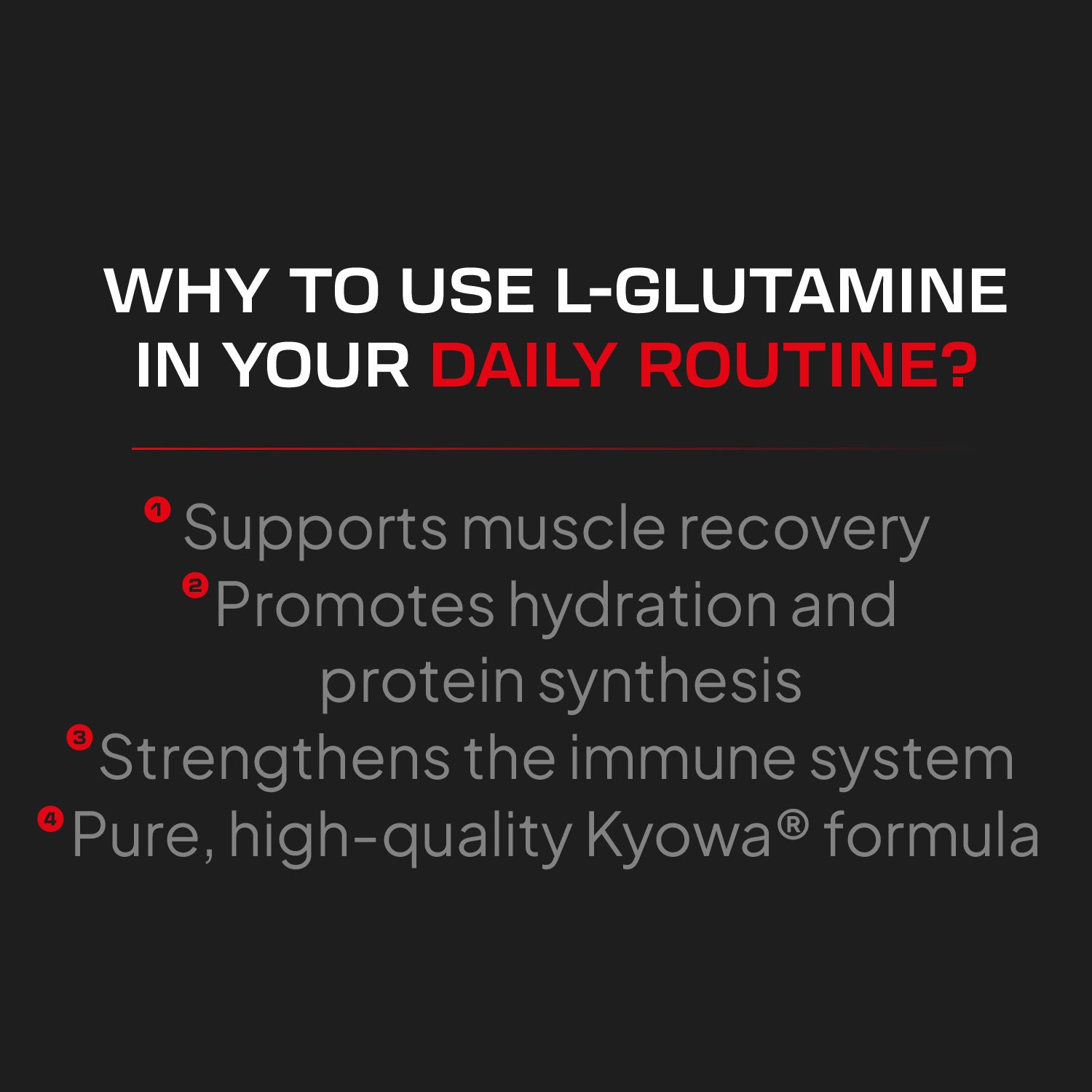 L-Glutamina Kyowa® - 300 g - Unflavored