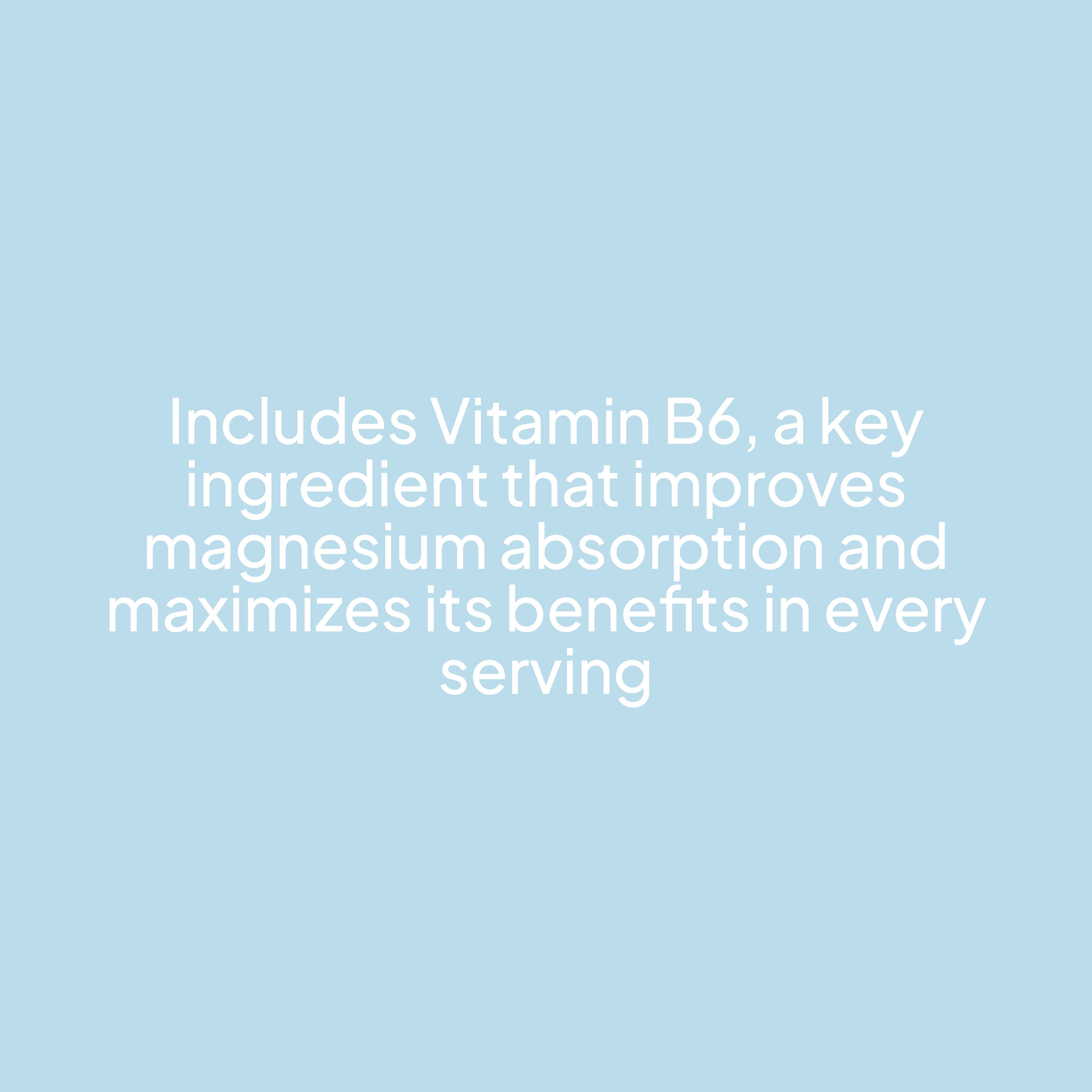 Magnesium Bisglycinate + Vitamin B6 - 90 Caps - 90 Servings
