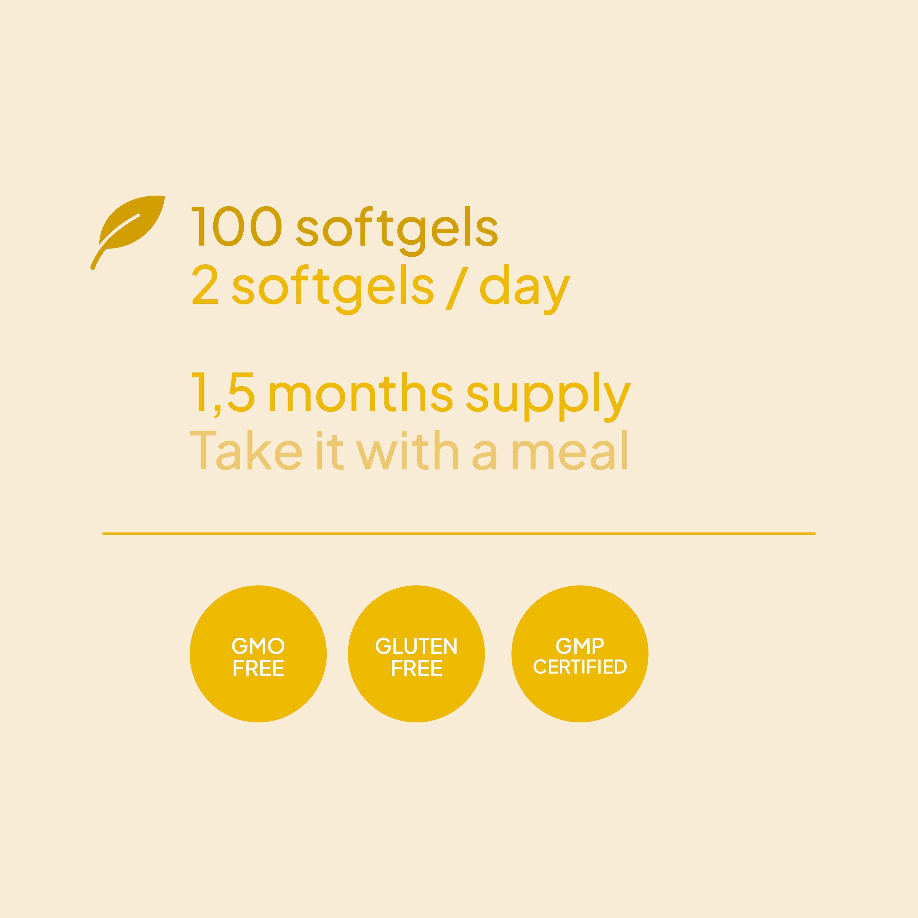 Omega 3 - 100 Caps - 50 Servicios