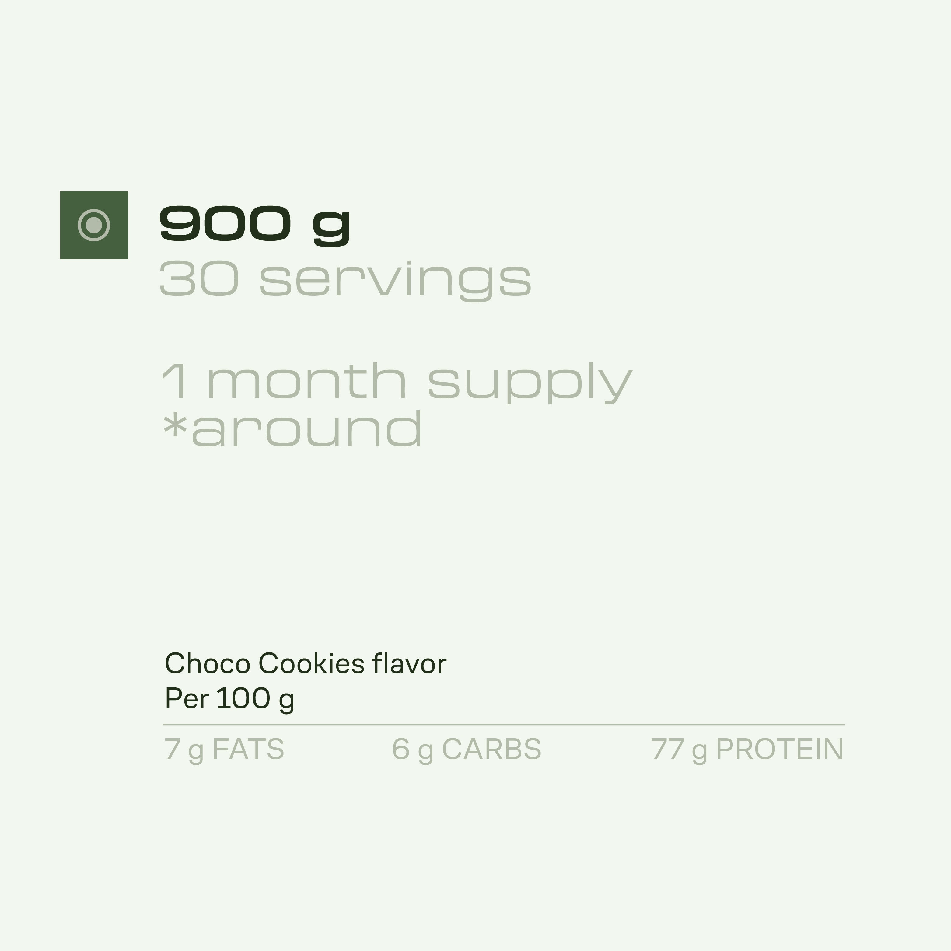 Vegan Protein - 900 g - Choco Cookies