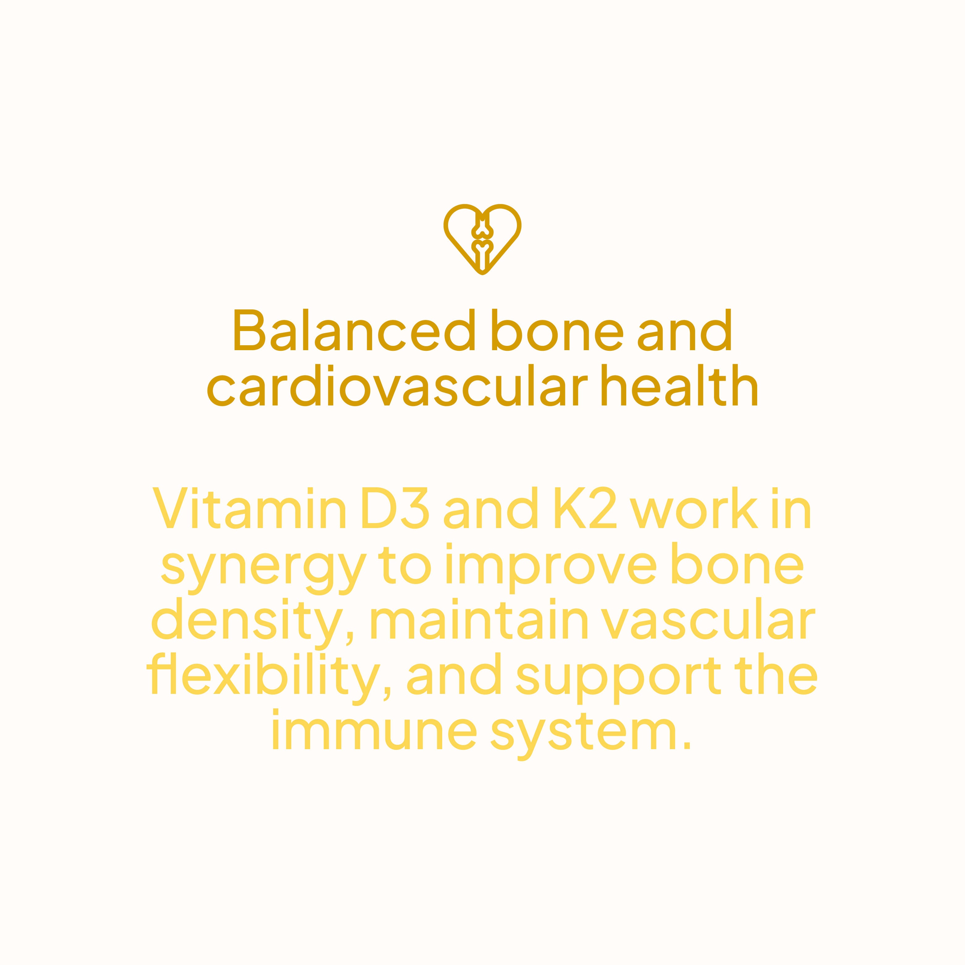 Vitamin D3 + K2 - 60 Caps - 60 Servicios