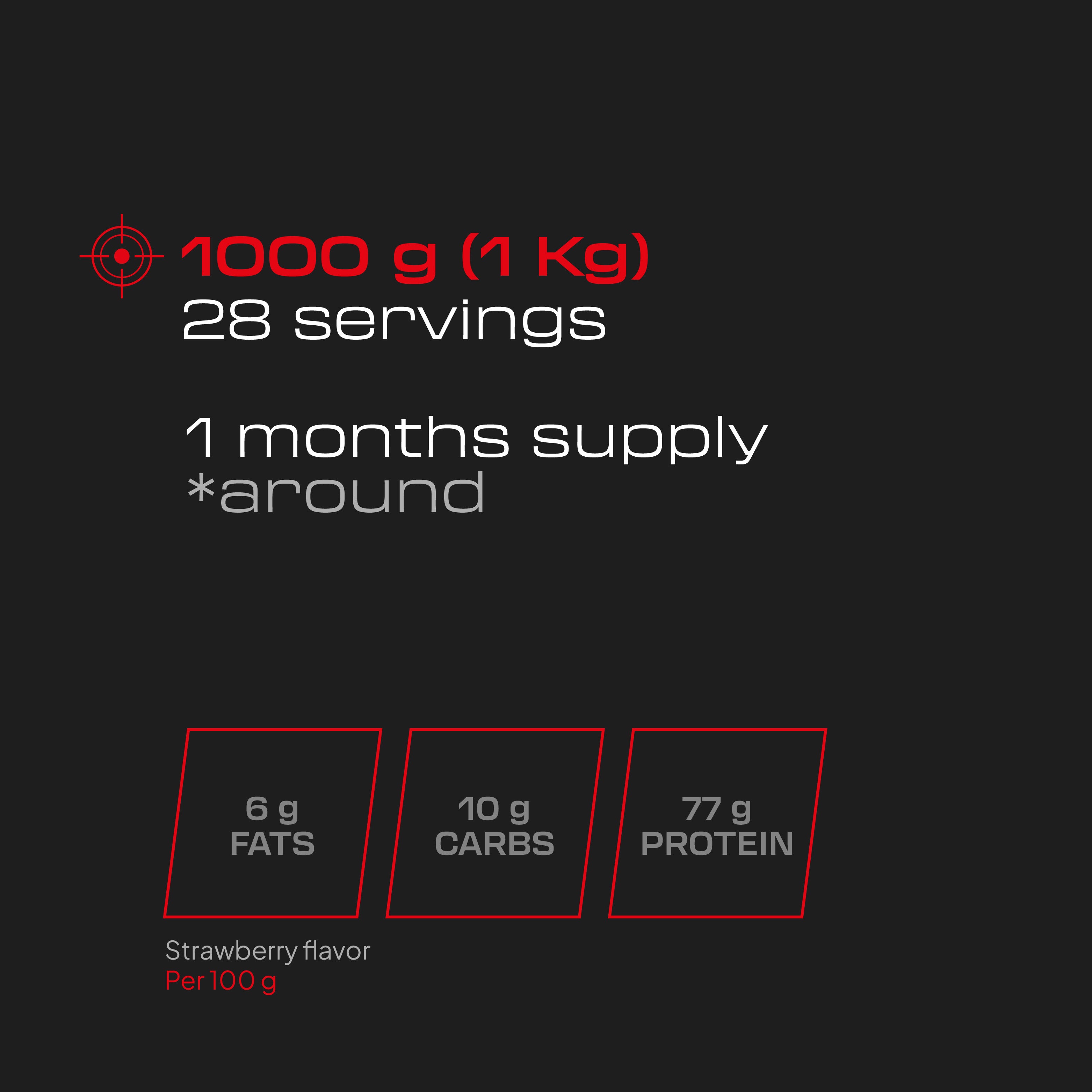Concentré de lactosérum Pro - 1 kg