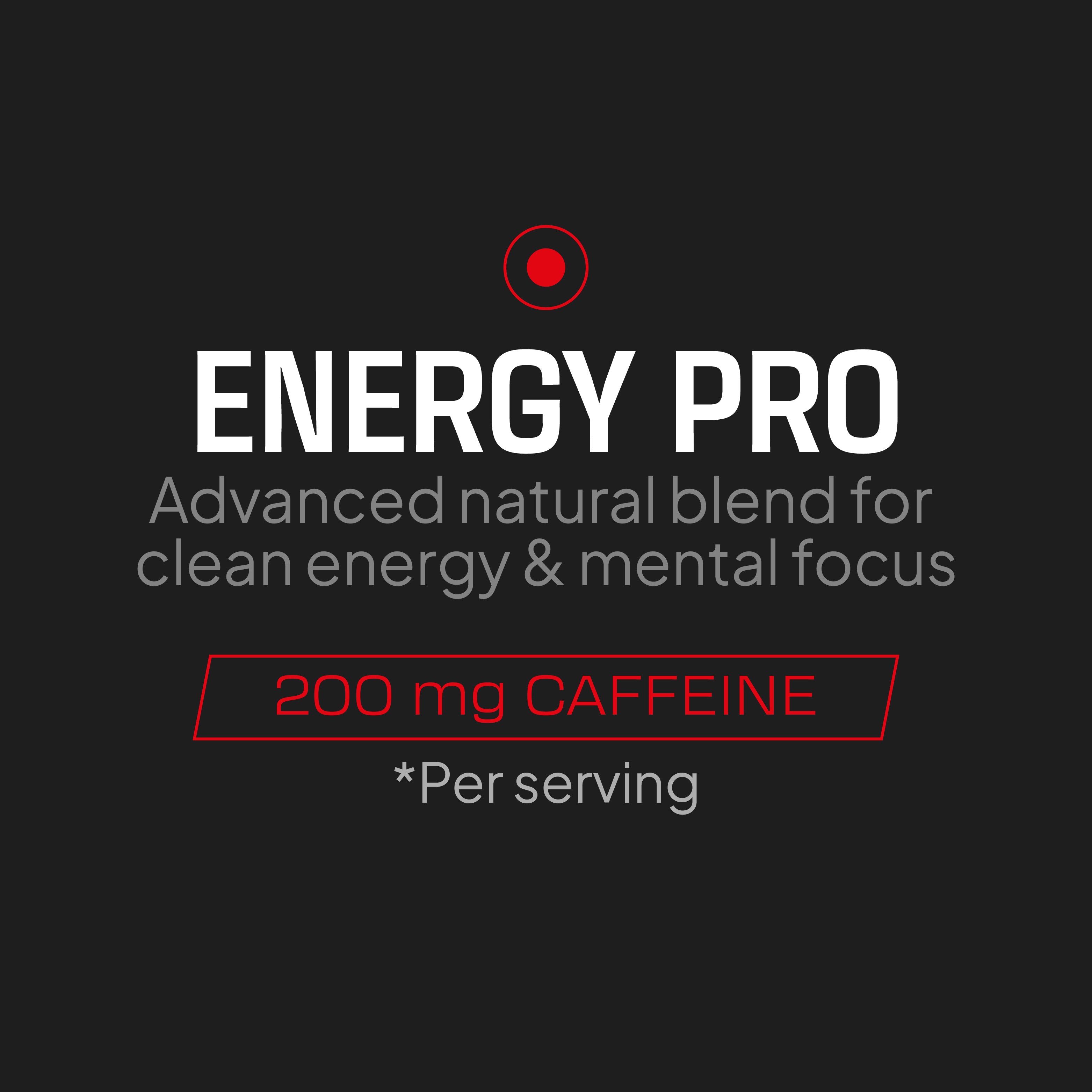 Energy Pro - Caféine + Taurine - 90 comprimés - 90 portions