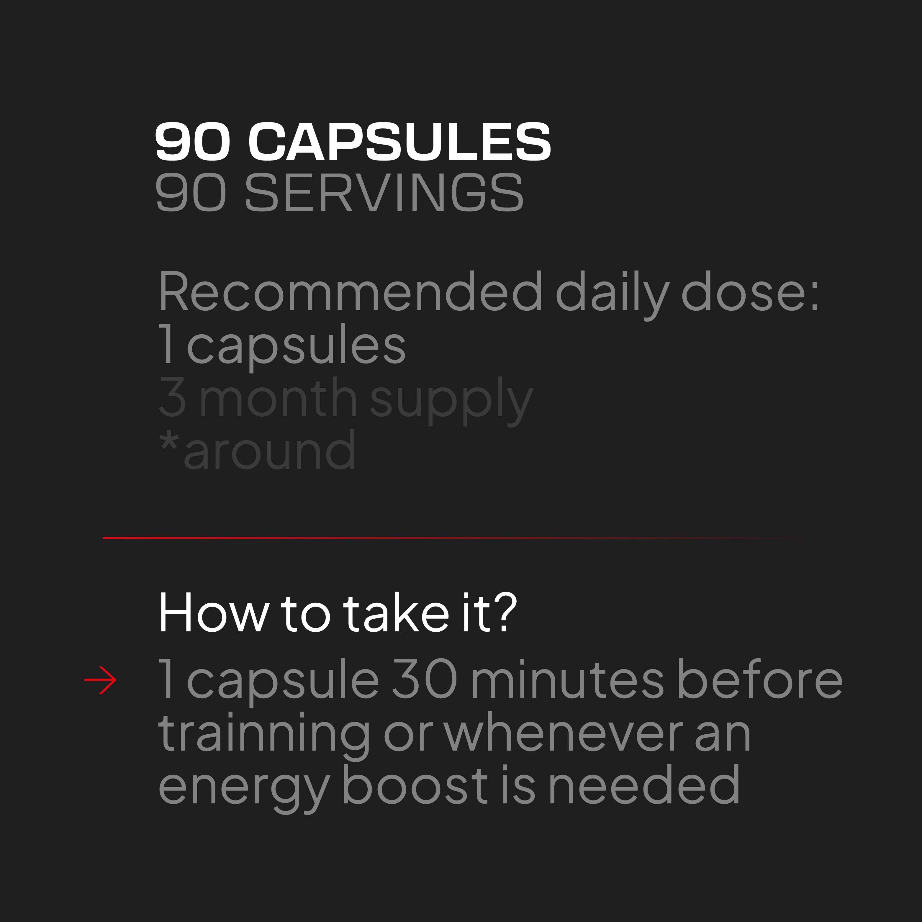 Energy Pro - Caféine + Taurine - 90 comprimés - 90 portions