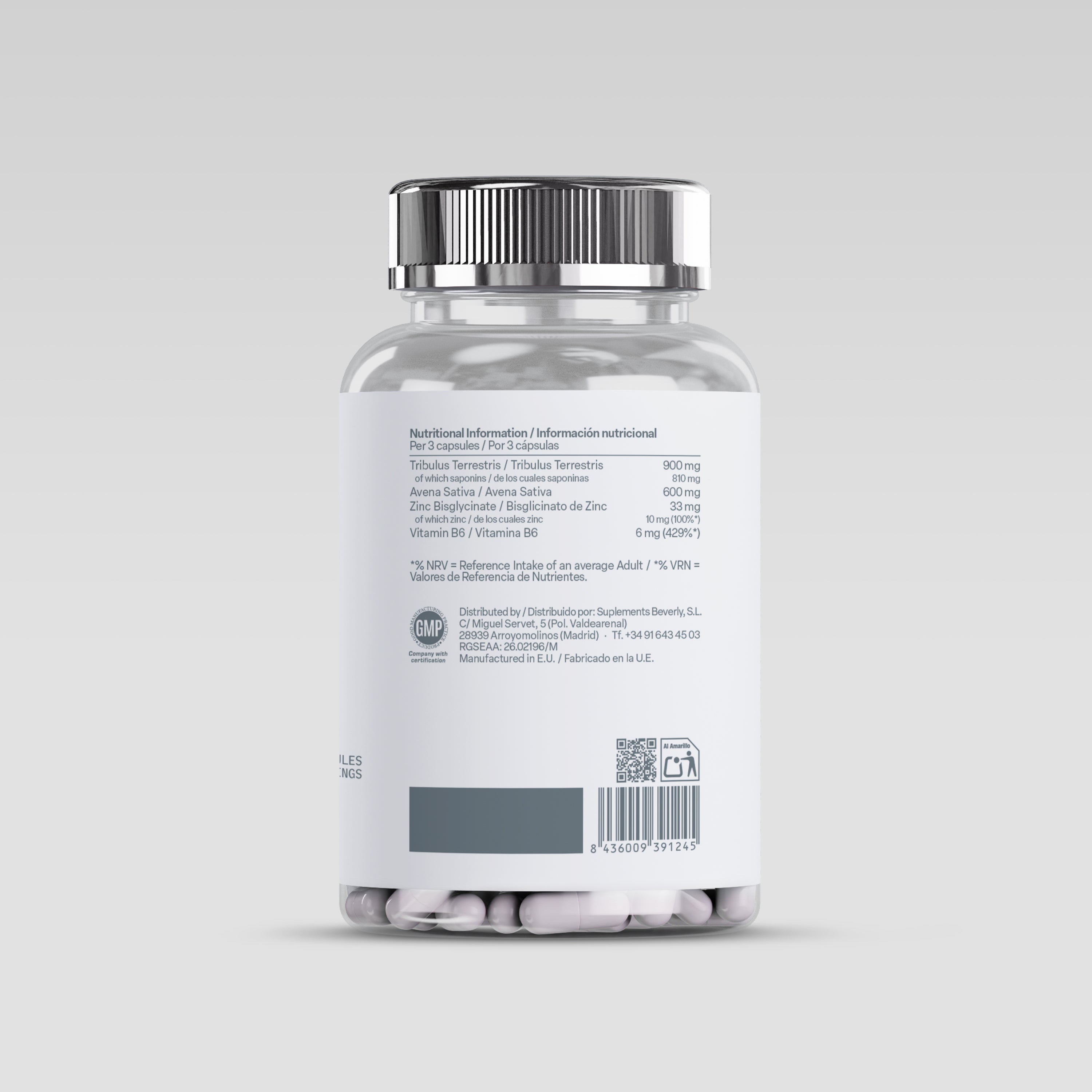 Tribulus Terrestris - 90 Caps - 30 Servicios
