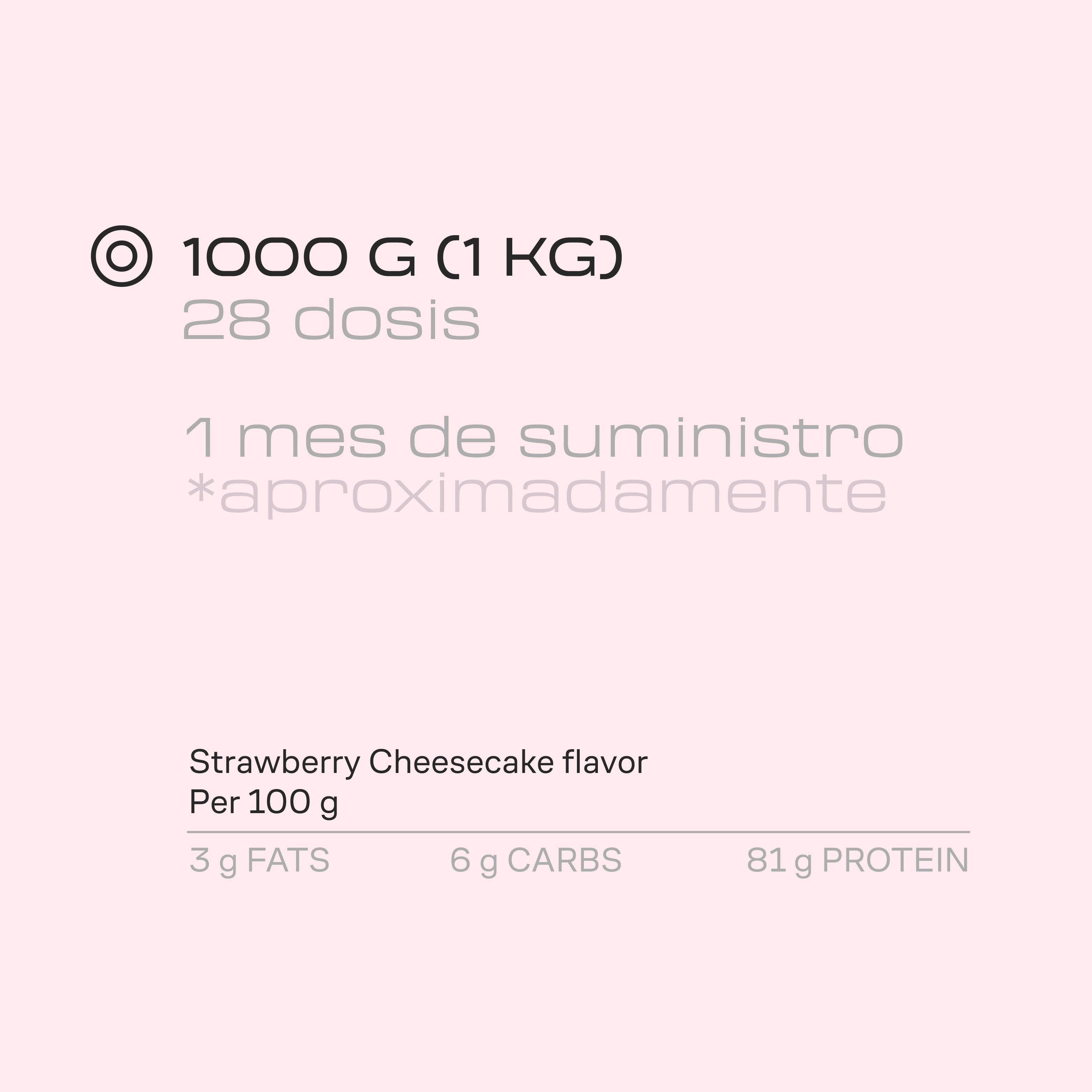 Hydro Protein - 1 Kg - Strawberry Cheesecake