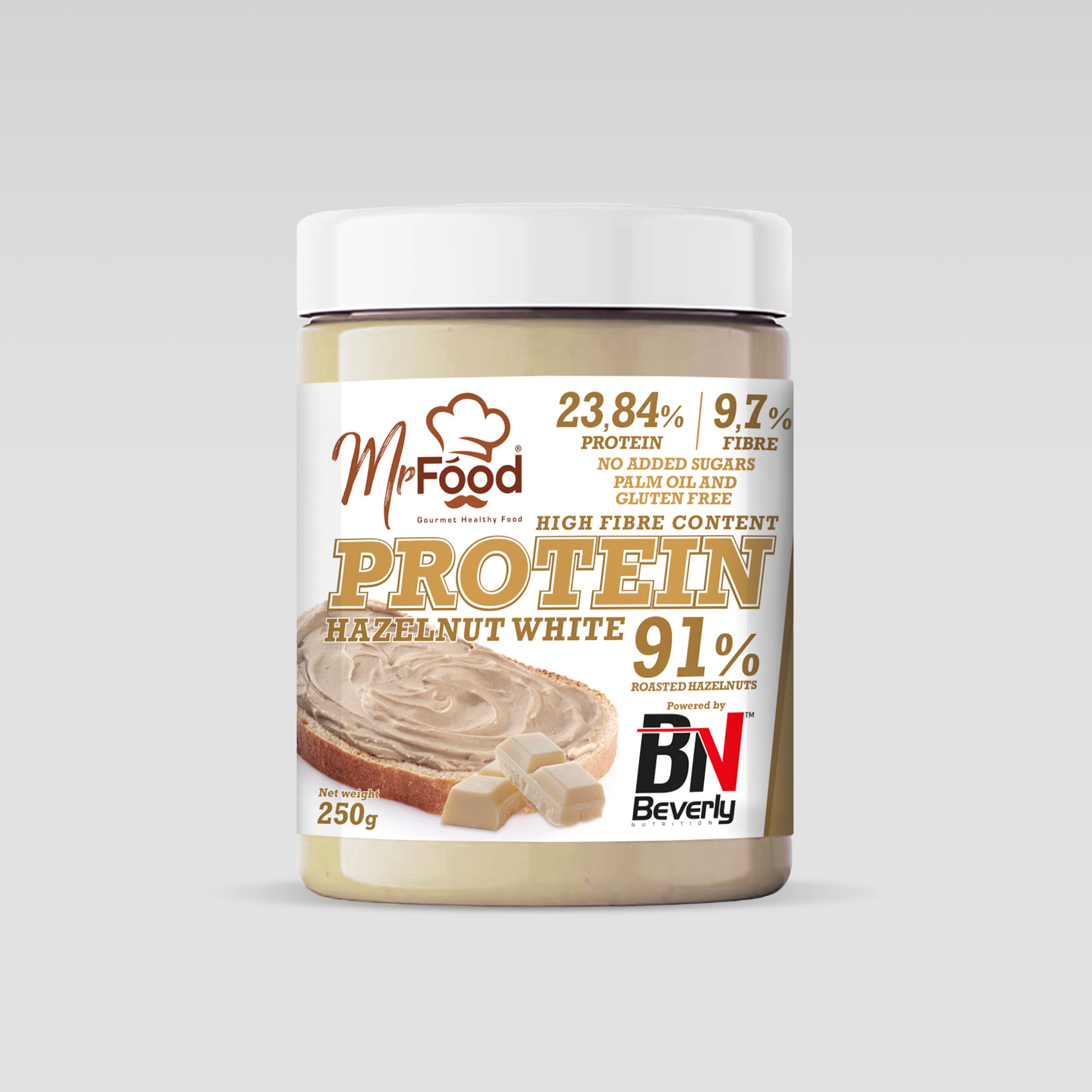 Hazelnut cream - 250 g - White Chocolate