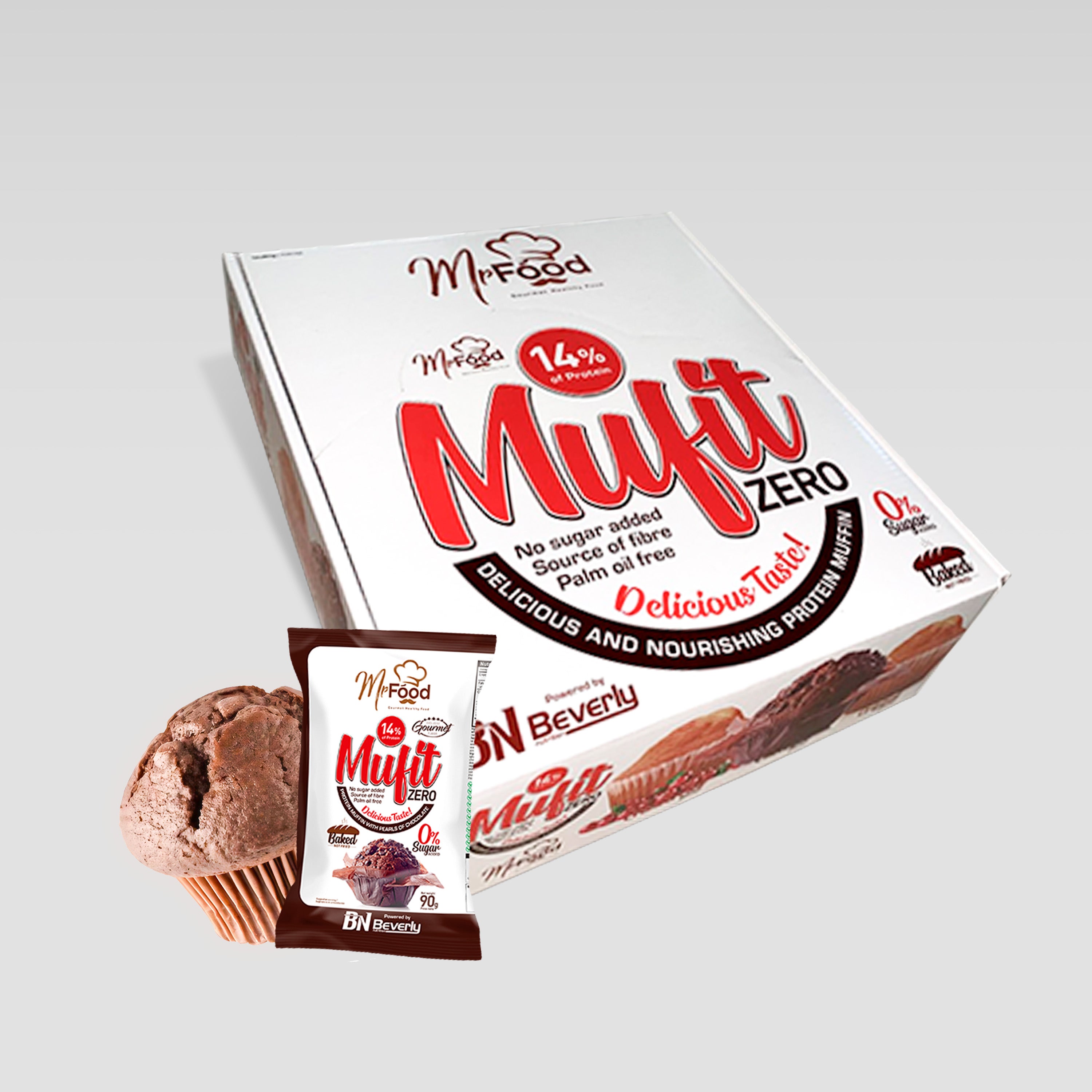 Mufit - Protein Muffins - 24 Units - Chocolate