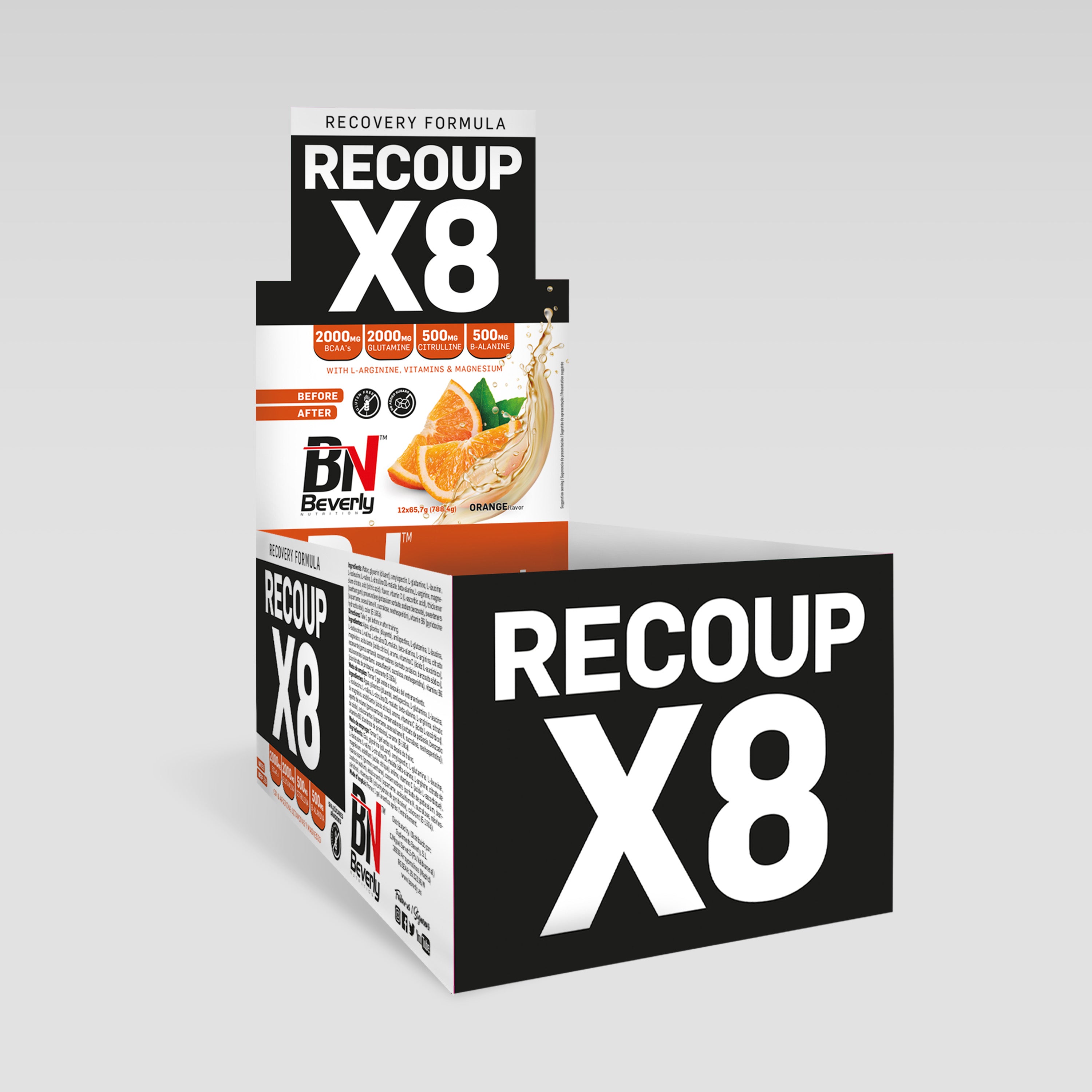 Recoup X8 - 12 Gel Sticks - 65 g - Orange