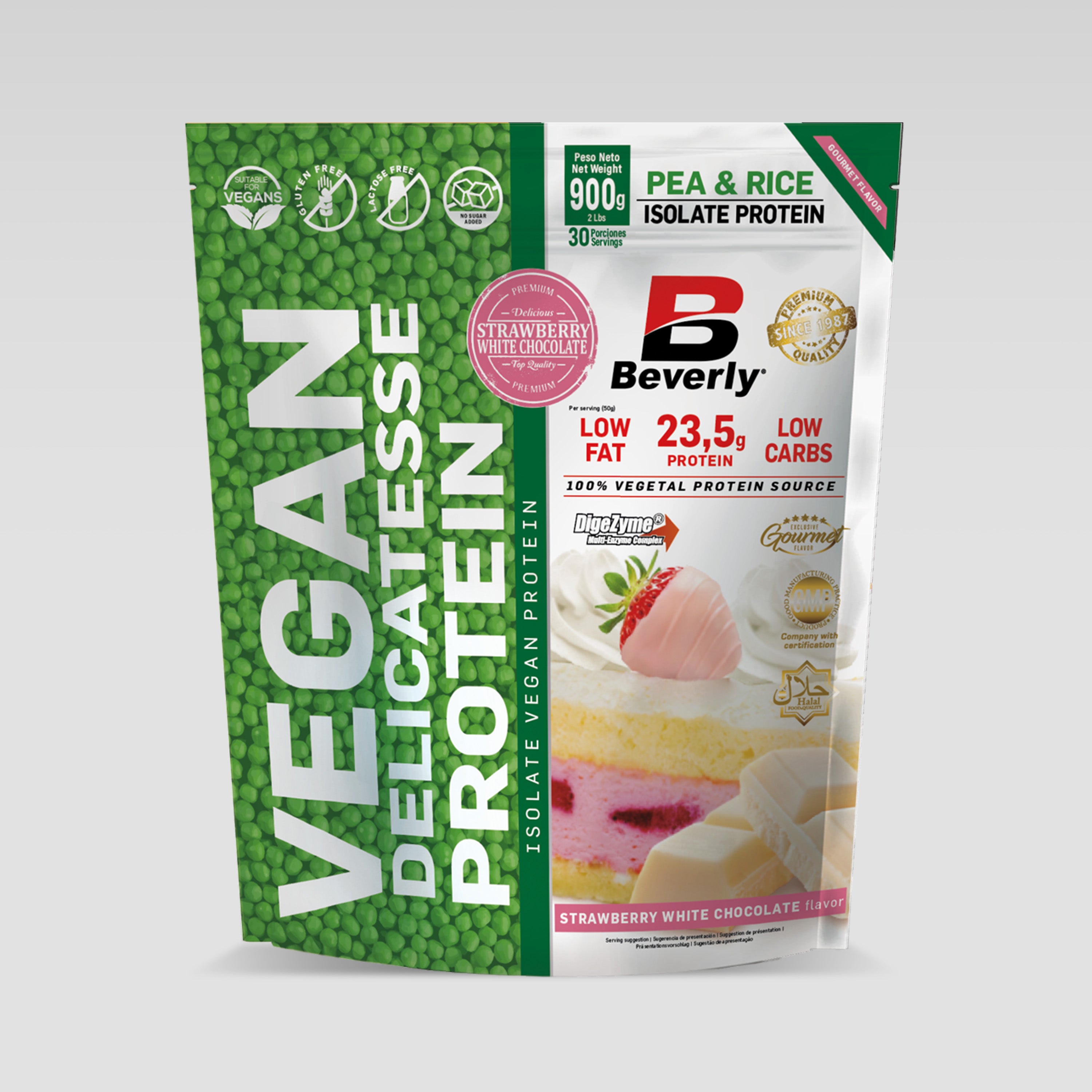 Vegan Protein - 900 g - Strawberry White Choco