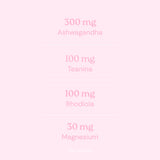 Ashwagandha pour elle KSM-66 + Magnésium, L-Théanine et Rhodiola - 60 gélules