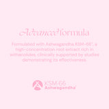 Ashwagandha pour elle KSM-66 + Magnésium, L-Théanine et Rhodiola - 60 gélules