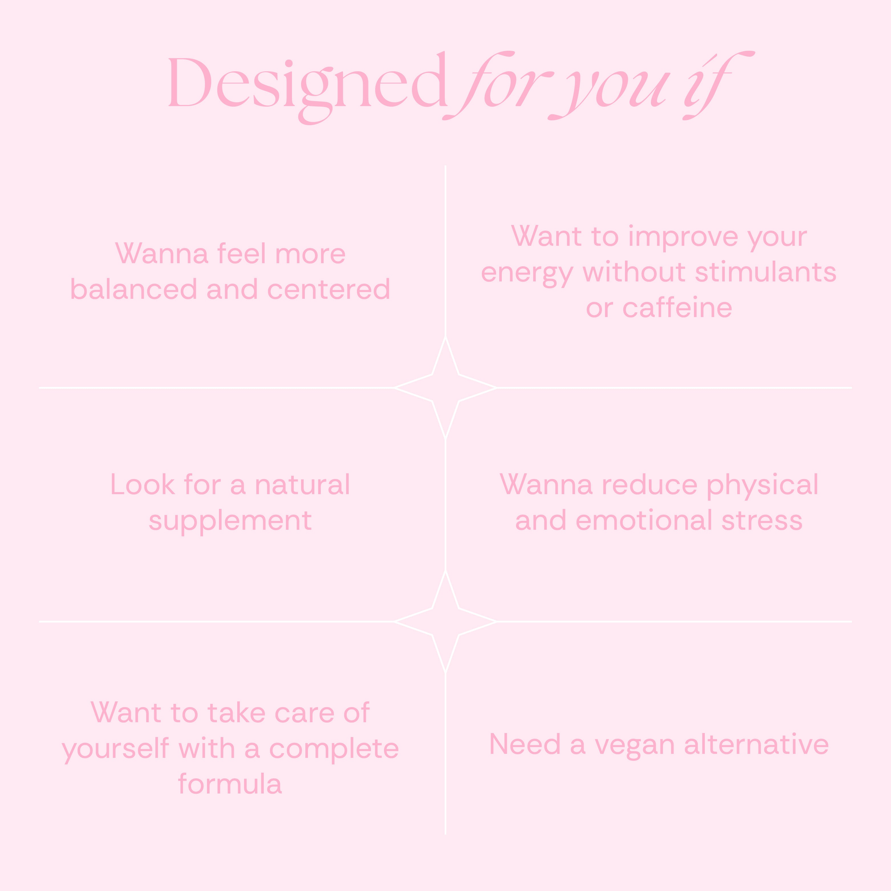 Ashwagandha pour elle KSM-66 + Magnésium, L-Théanine et Rhodiola - 60 gélules