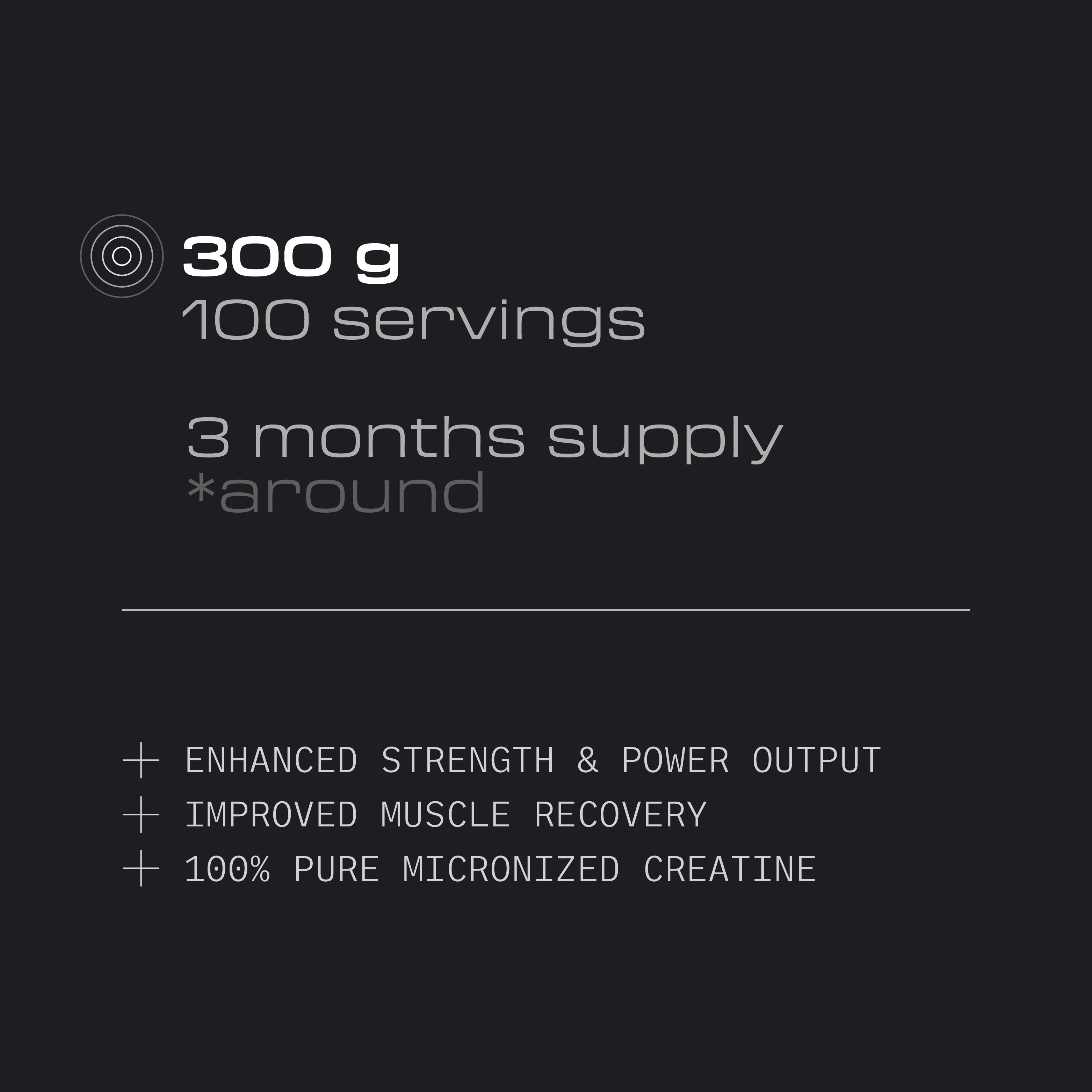 Créatine monohydrate Creapure® - 300 g - Cerise