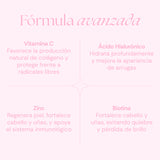 Collagen For Her + Biotina, Vitamina C y Ácido hialurónico - Frutos del bosque - 20 Viales