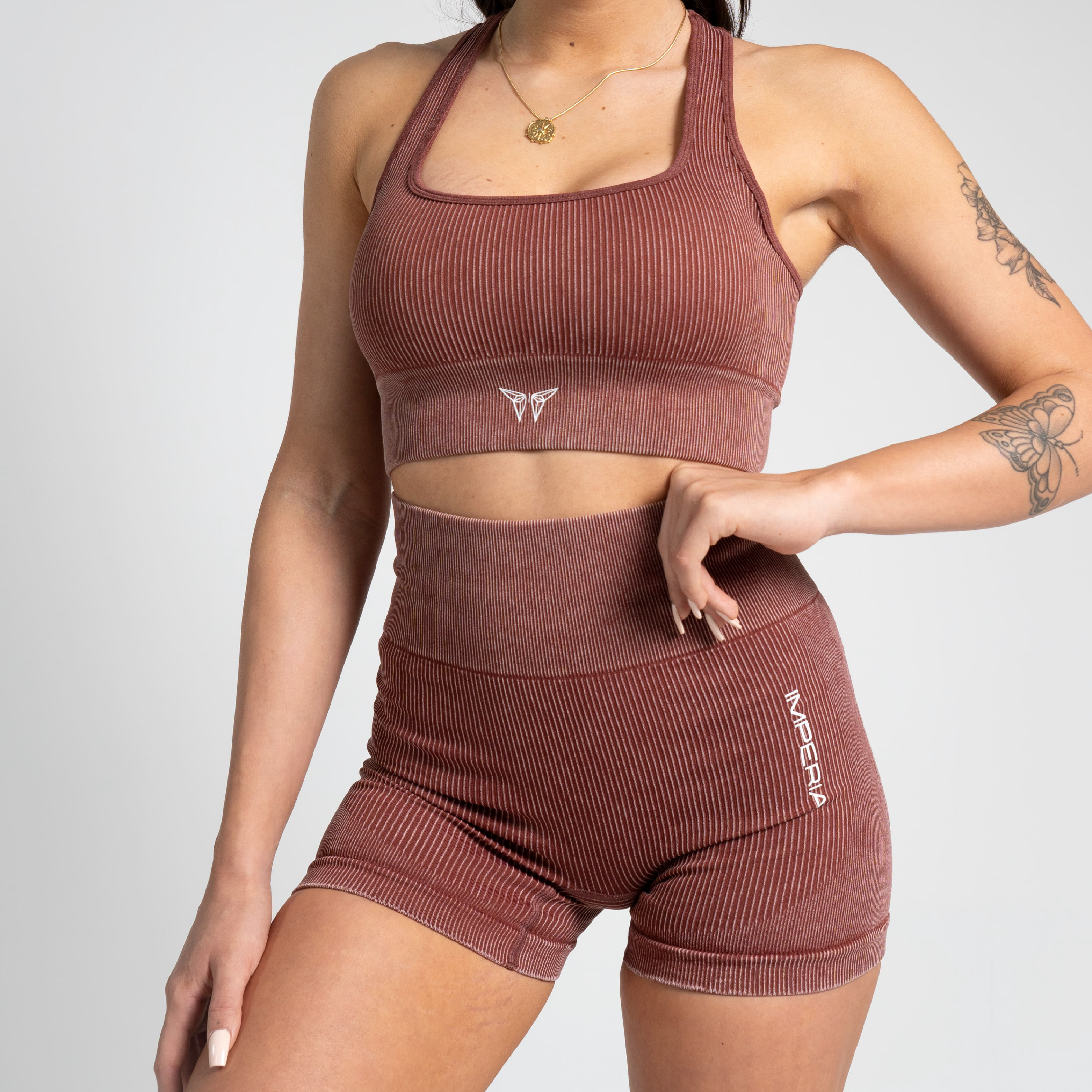 Short Marrón Denim - Imperia Collection