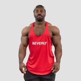 BEVERLY basic logo tank top - Red
